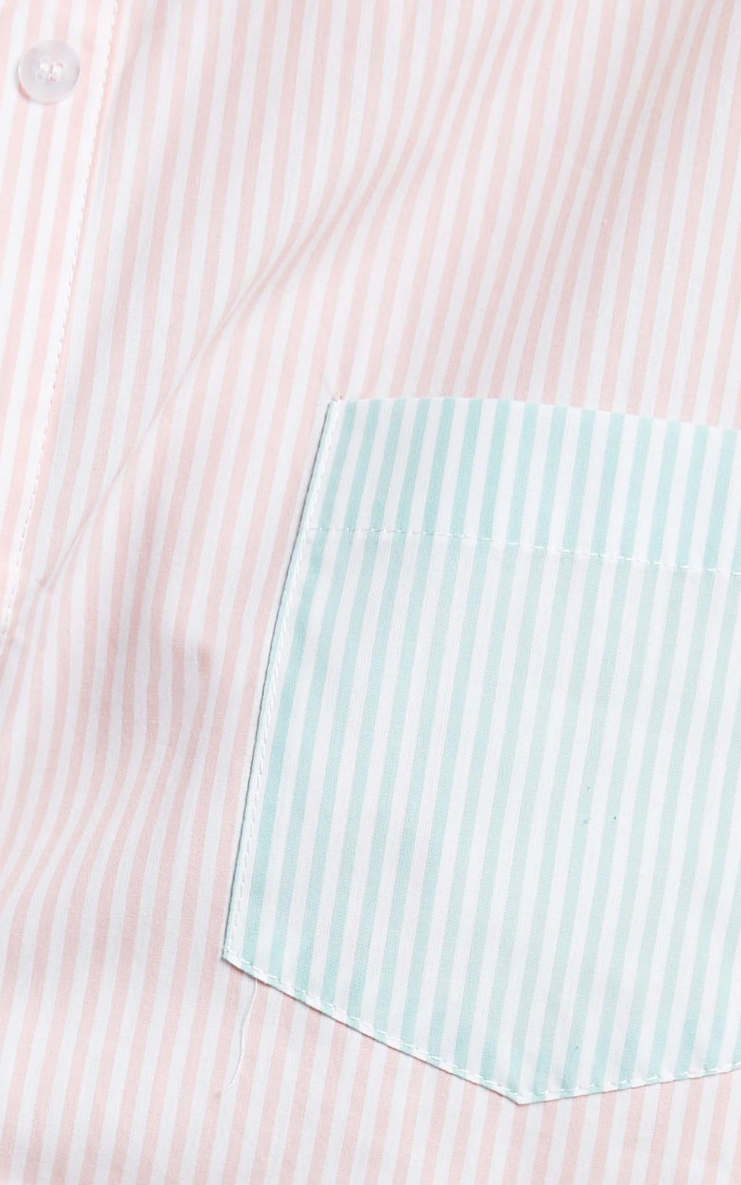 Autumn Shirt - Contrast Stripe Oversized Shirt in Multi Stripe