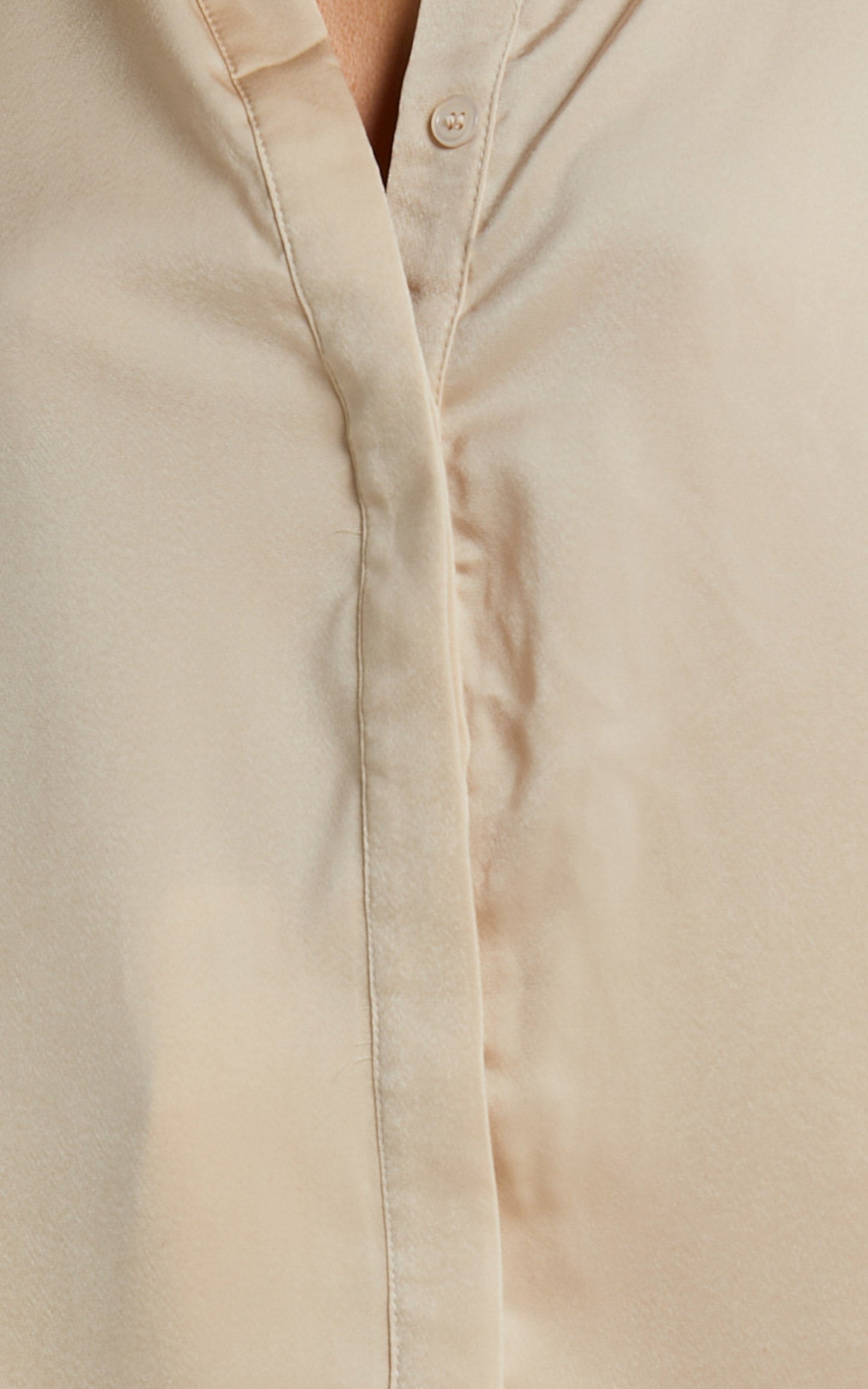 Azurine Shirt - Oversized Button Up Shirt in OYSTER