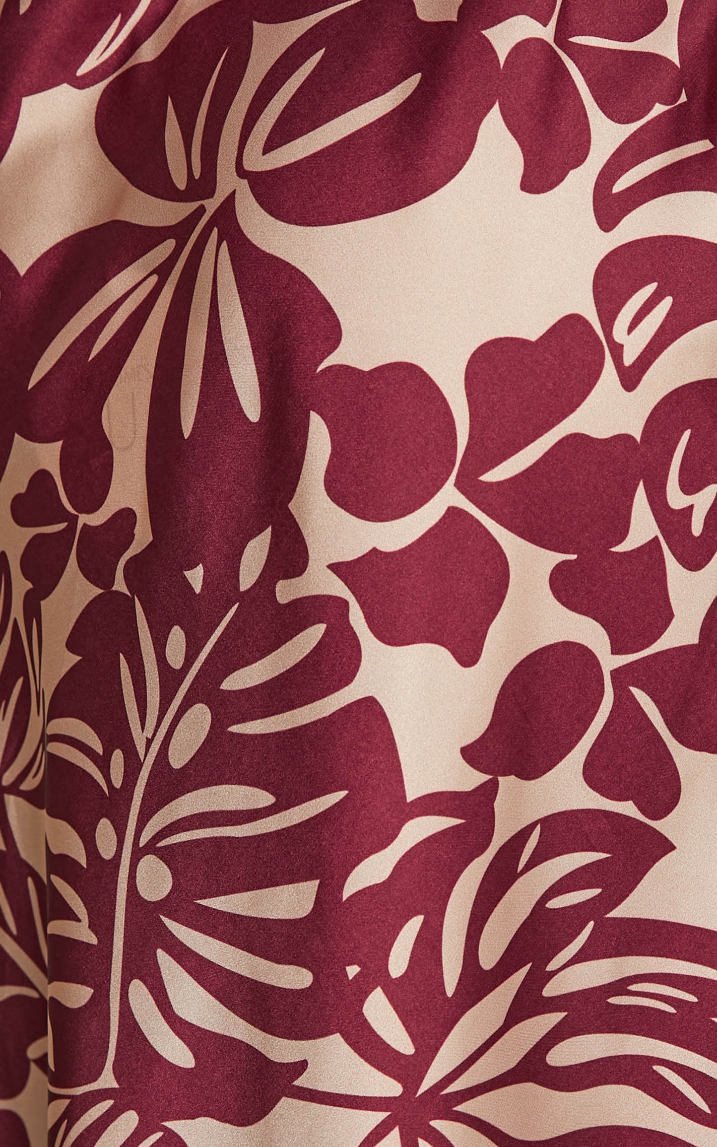 BREANA STRAPLESS RUCHED BUST MAXI in Wine Floral