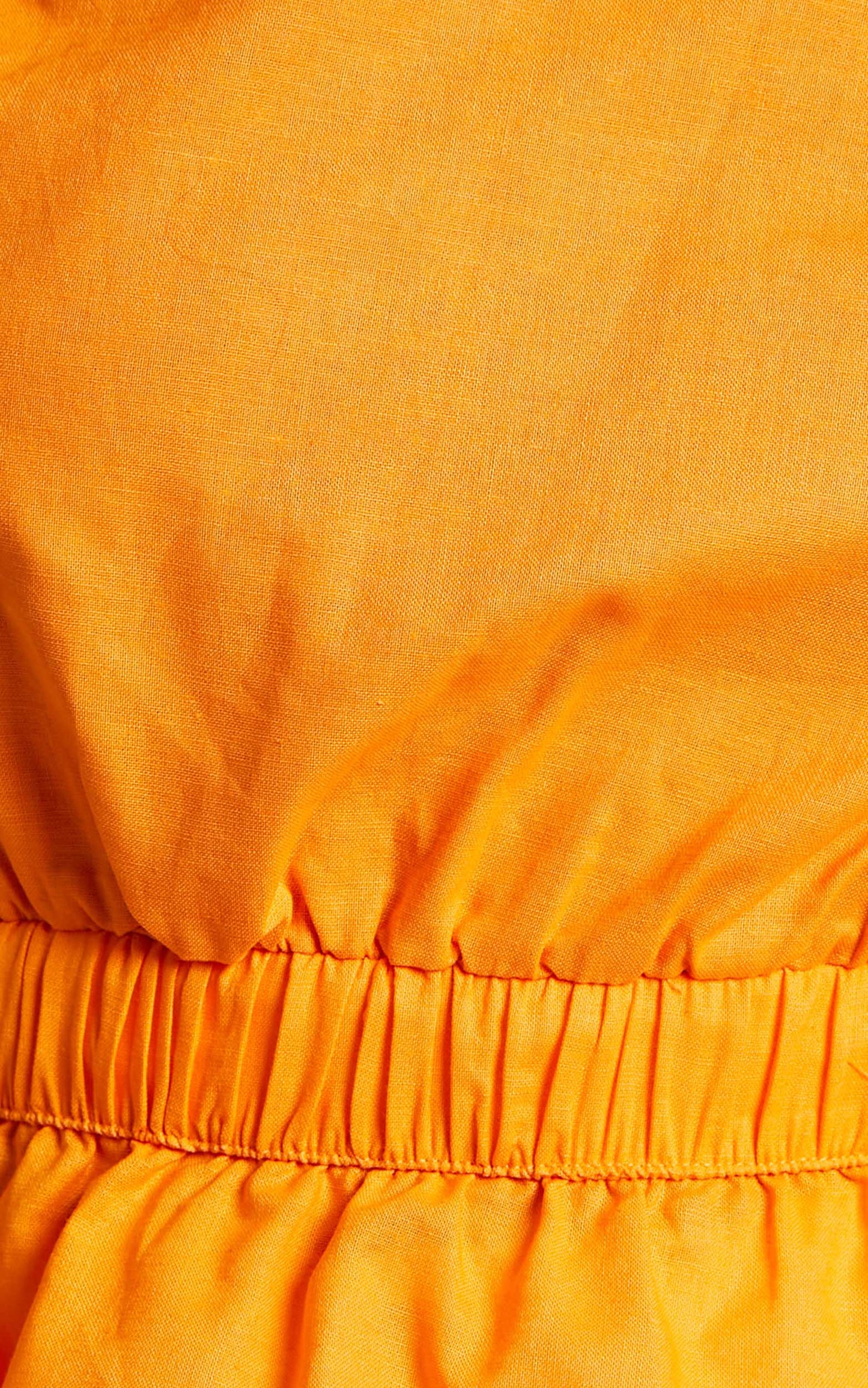 Bambina Open Back Peplum Top in Orange