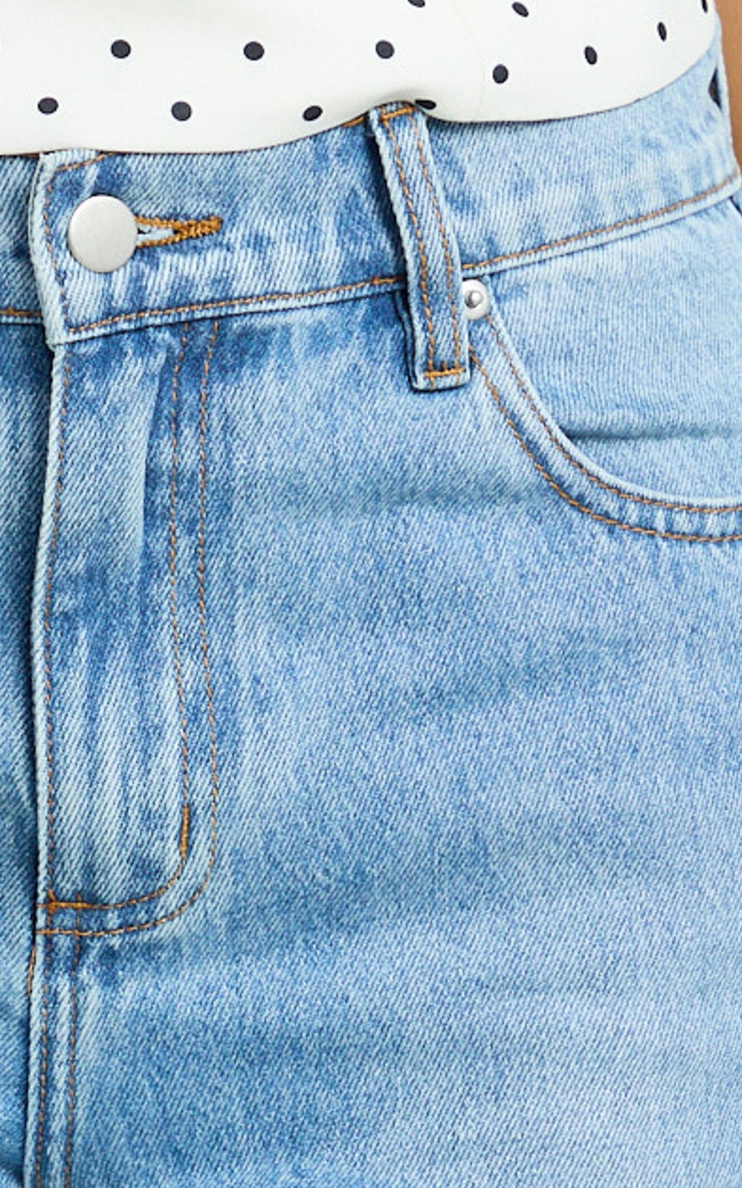 Barker Jeans - Low Rise Recycled Denim Straight Leg Jeans in Mid Blue Wash