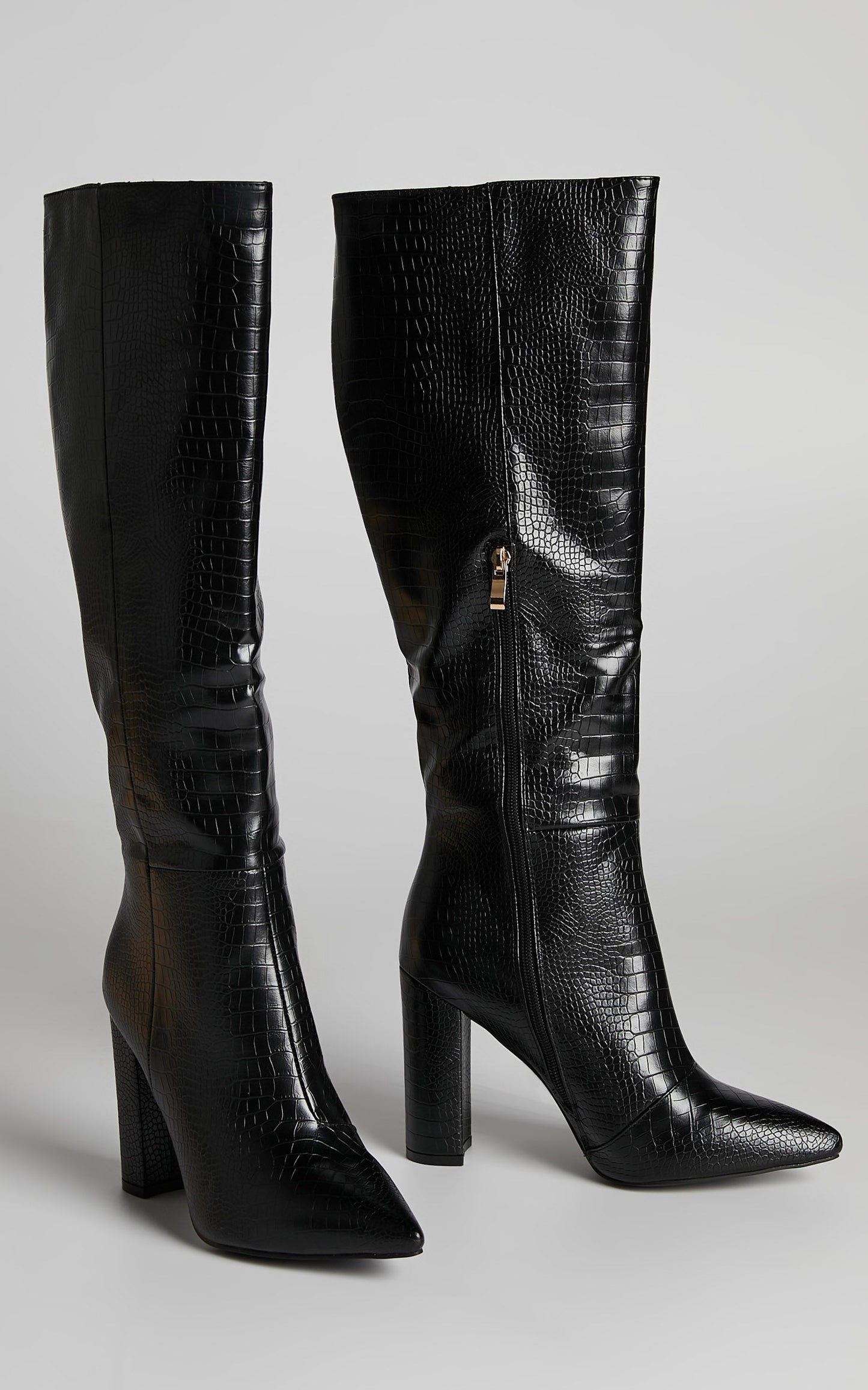 Billini - Milla Boots in Black Croc