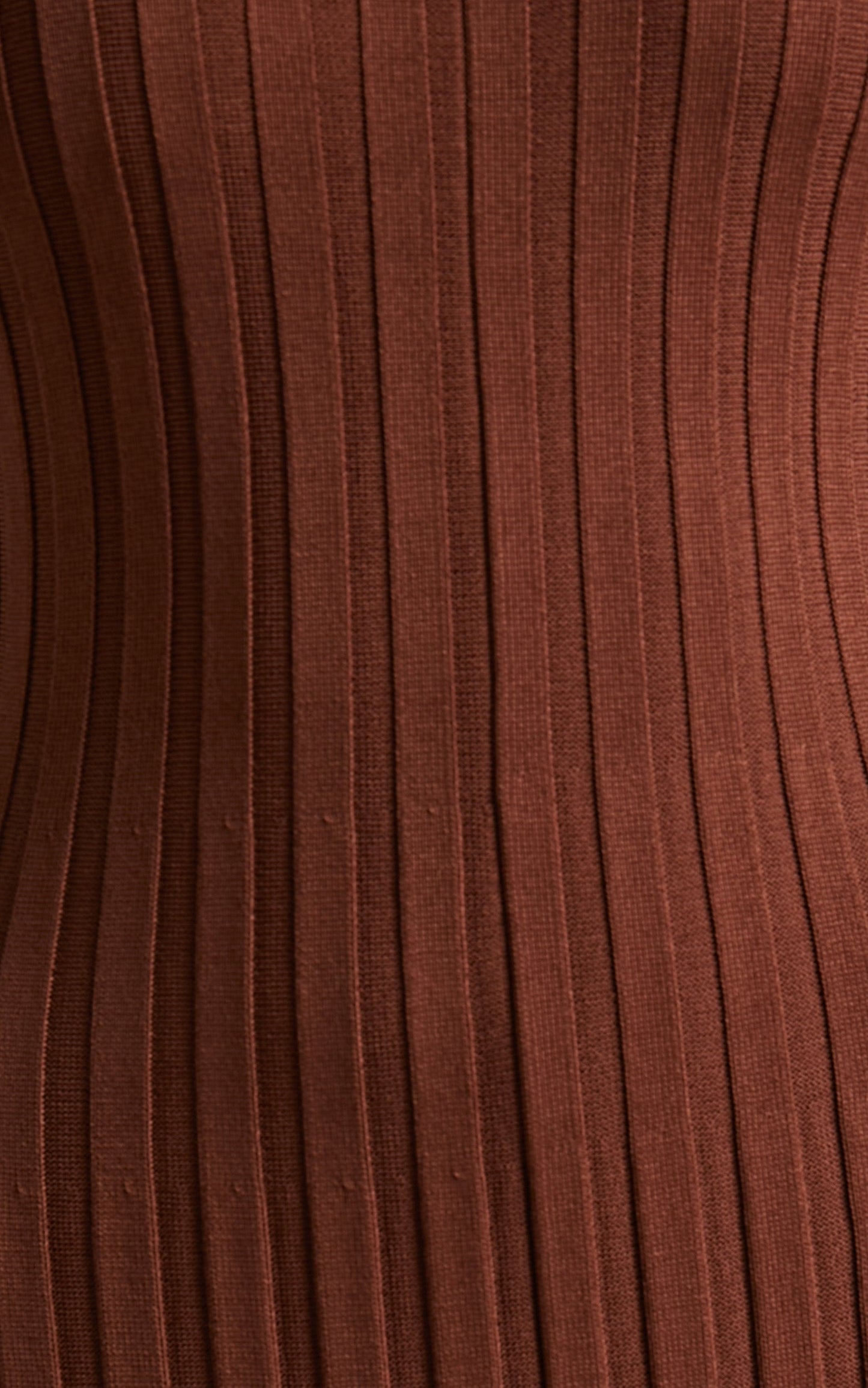 Blaire Midi Dress - Long Sleeve Tie Back Flare Dress in Chocolate