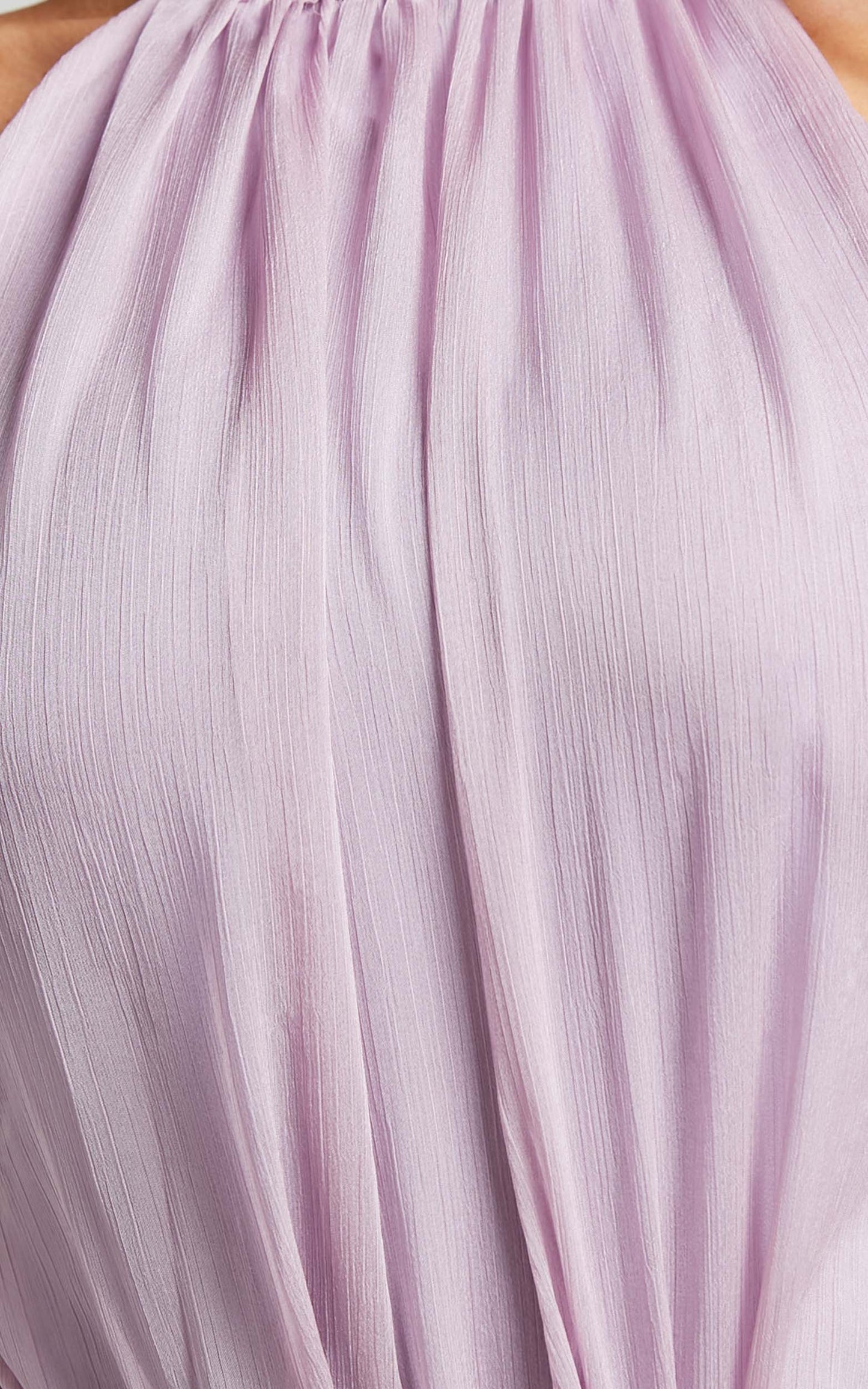 Brandi Top - Halter Neck Tie Bodysuit in Lilac