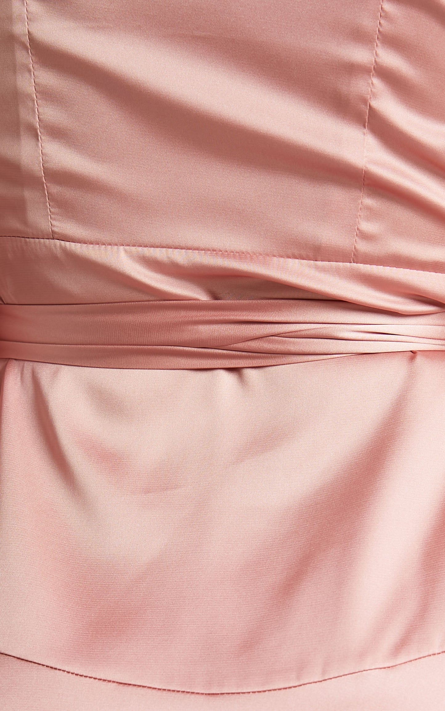Breeana Mini Dress - Long Sleeve Wrap Dress in Dusty Pink