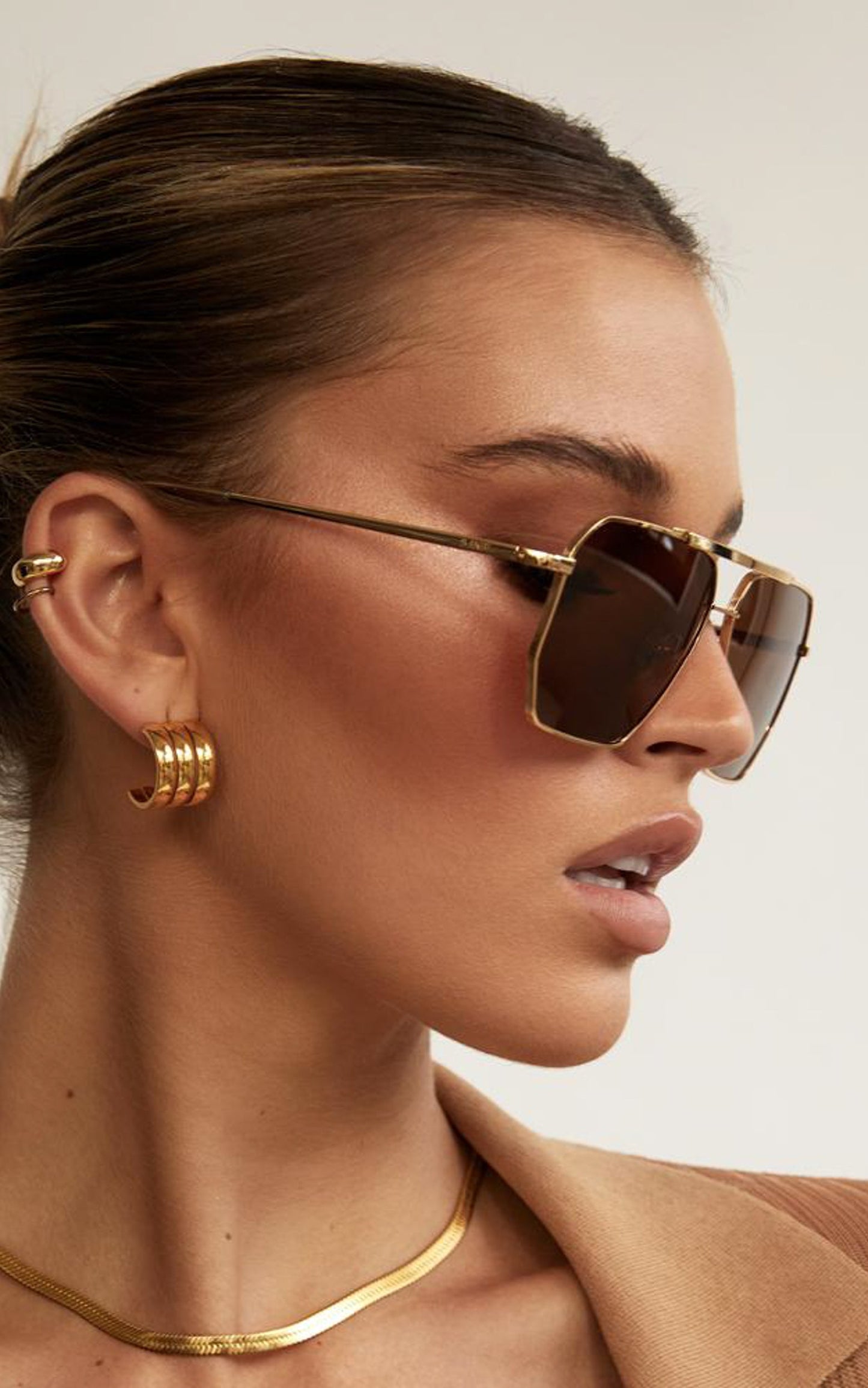 BANBE EYEWEAR - THE HUNTINGTON in Gold-brown