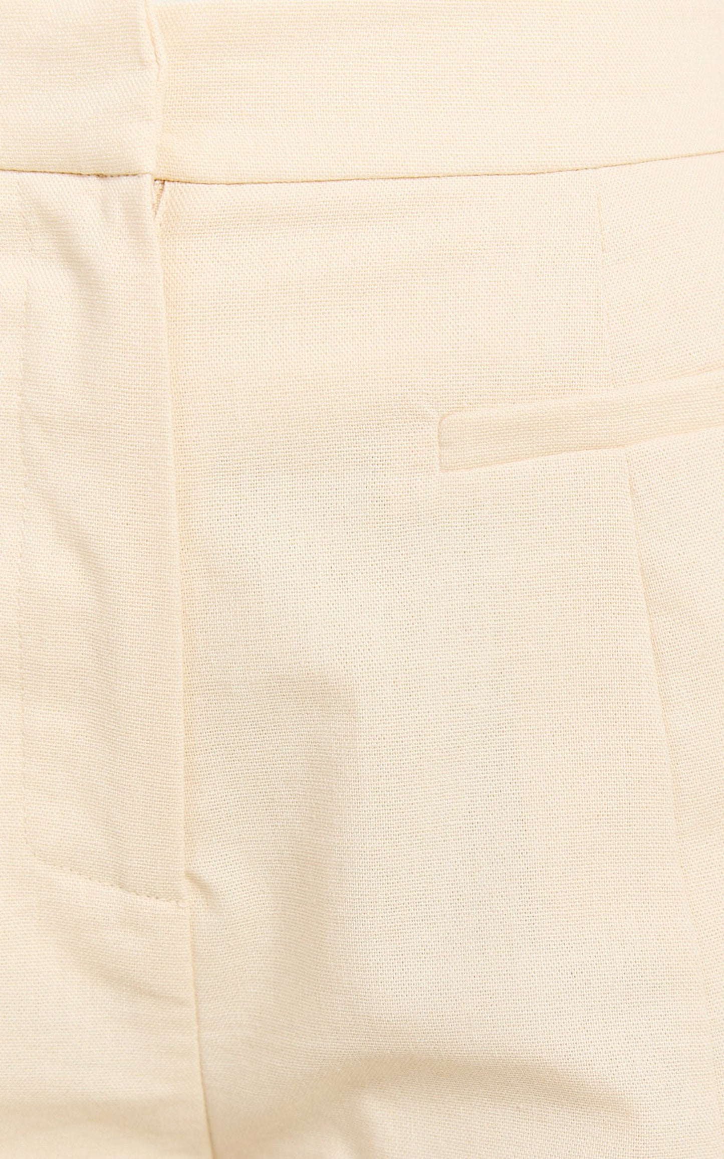 Carter Short - A Line Linen Welt Pocket Shorts in Sand