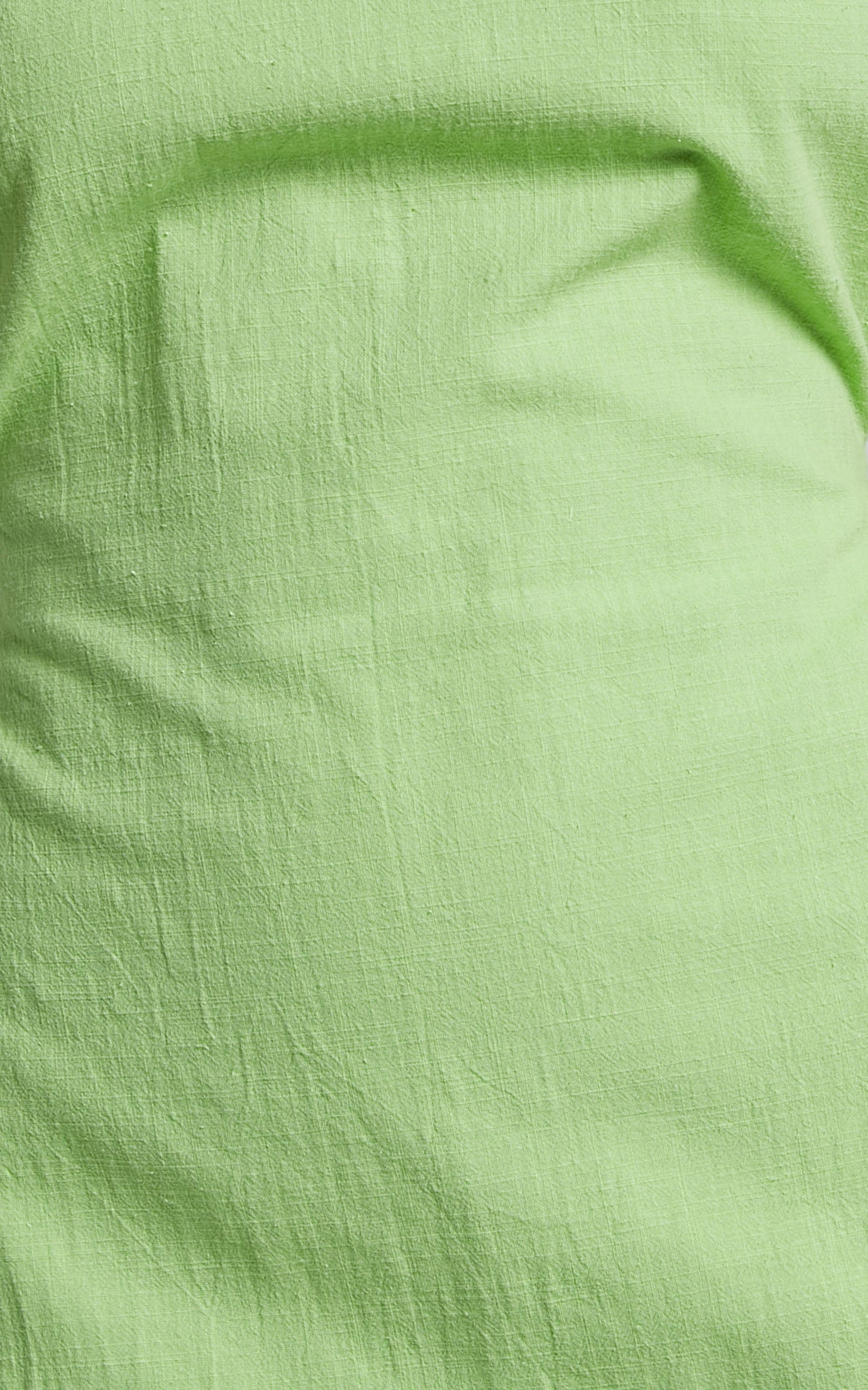Chaila Mini Dress - Gathered Open Back Cotton Dress in Lime