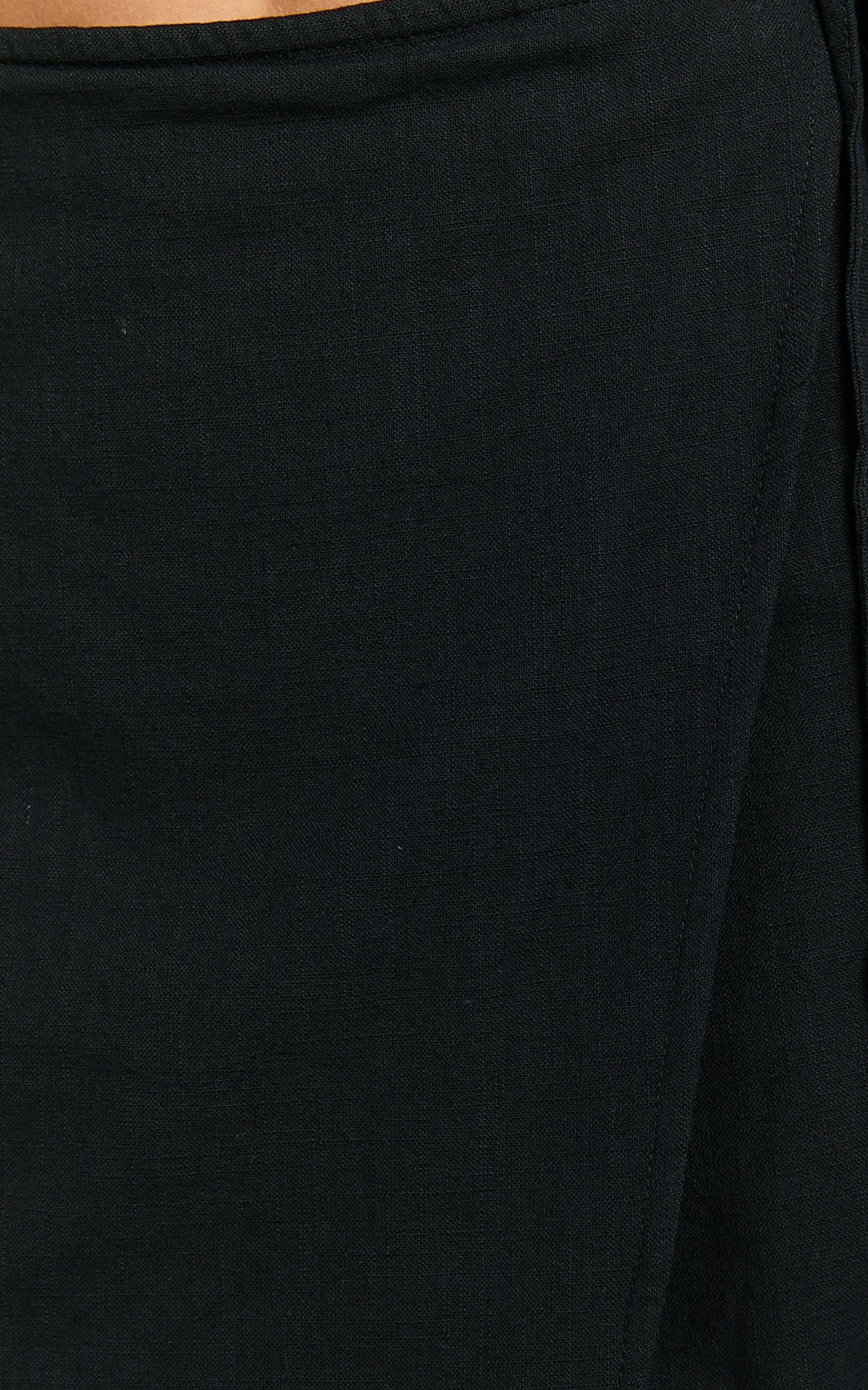 Chevy Mini Skirt - Wrap Skirt in Black