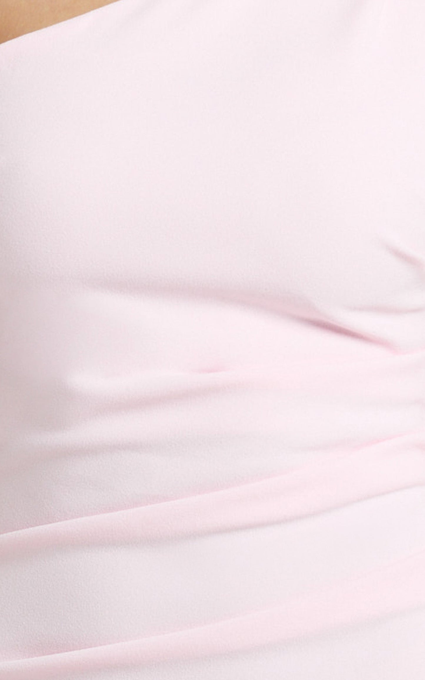 Criselda Maxi Dress - One Shoulder Maxi Dress in Pink