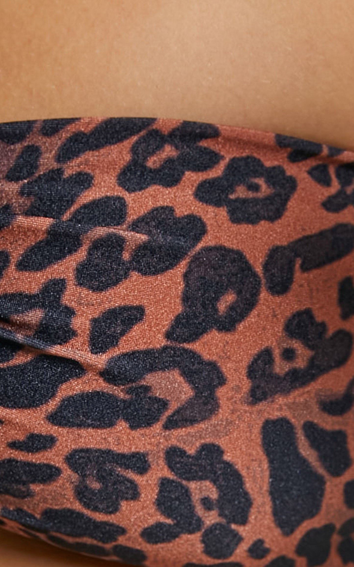 Dalis Bikini Bottoms - High Waisted Bikni Bottoms in Shiny Leopard