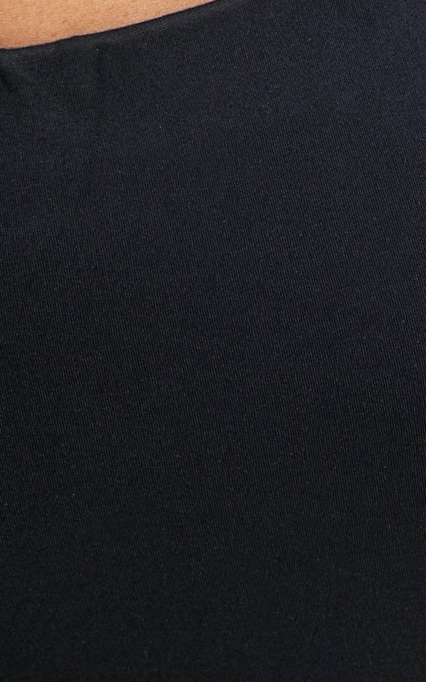 Darlene cut out crop in Black
