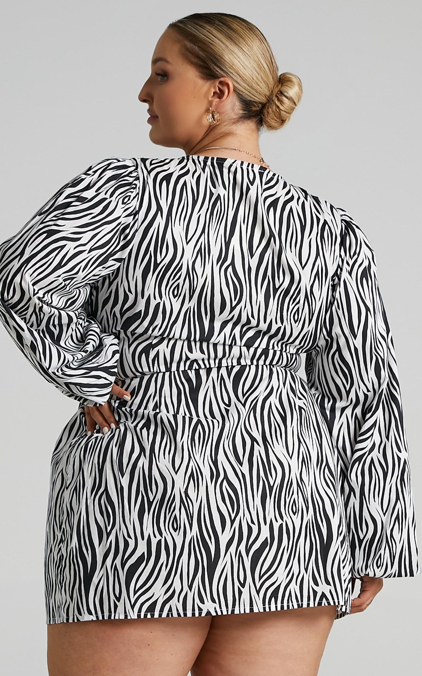 Decima Mini Dress in Zebra
