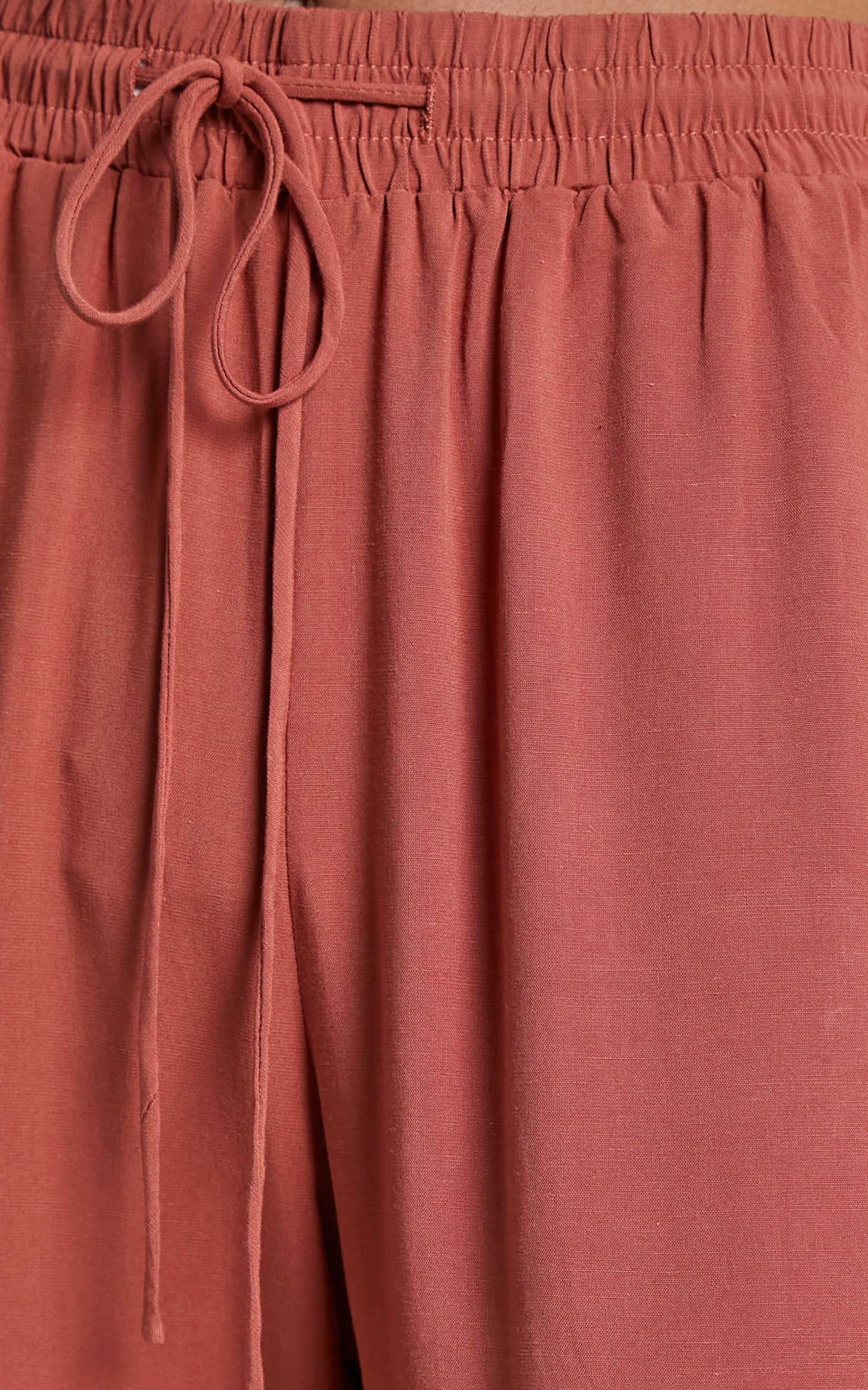 Devina High Waisted Straight Leg Pants in Clay