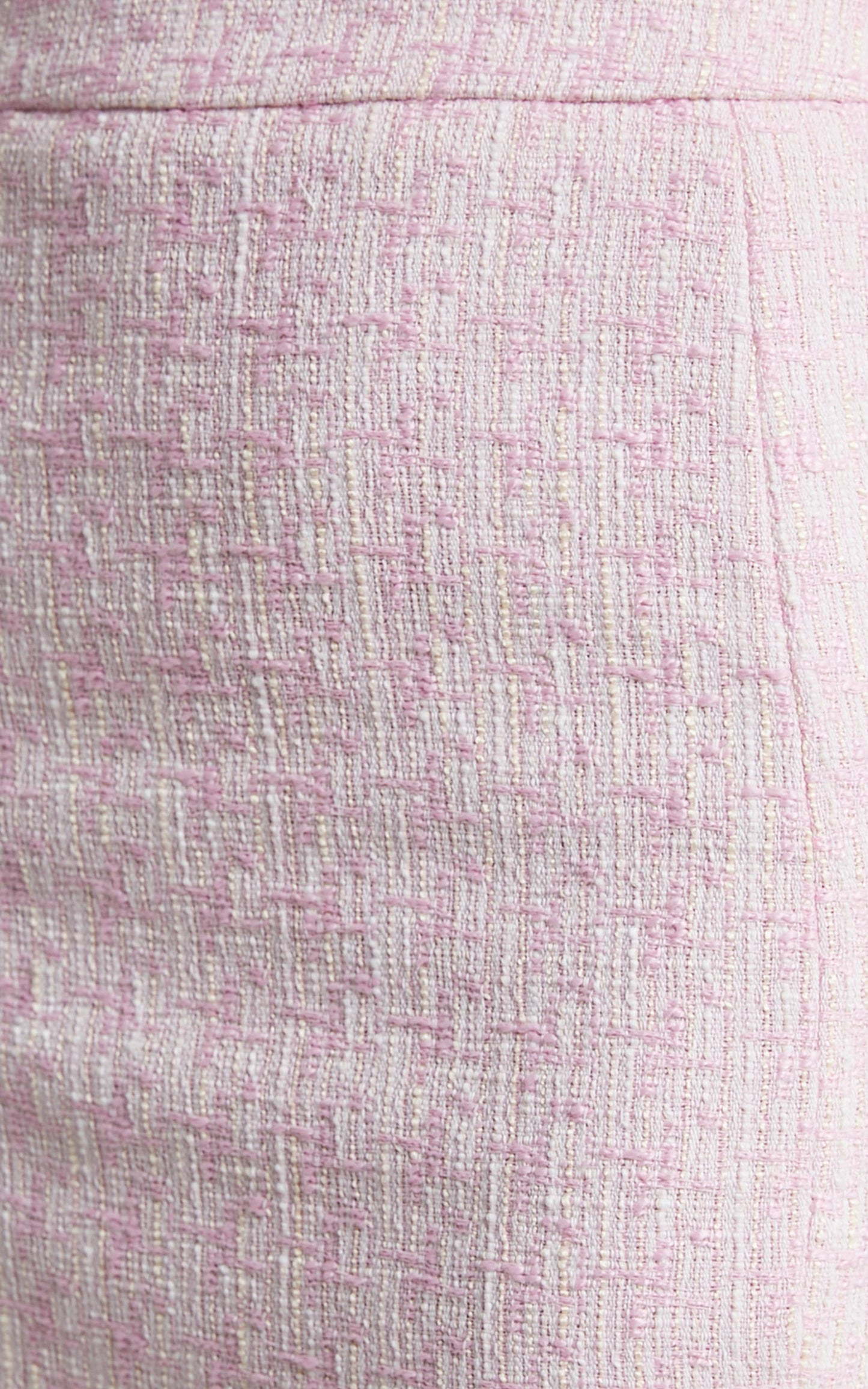 Dianne Tweed Check Boucle Tailored Double Breasted Blazer in Pink