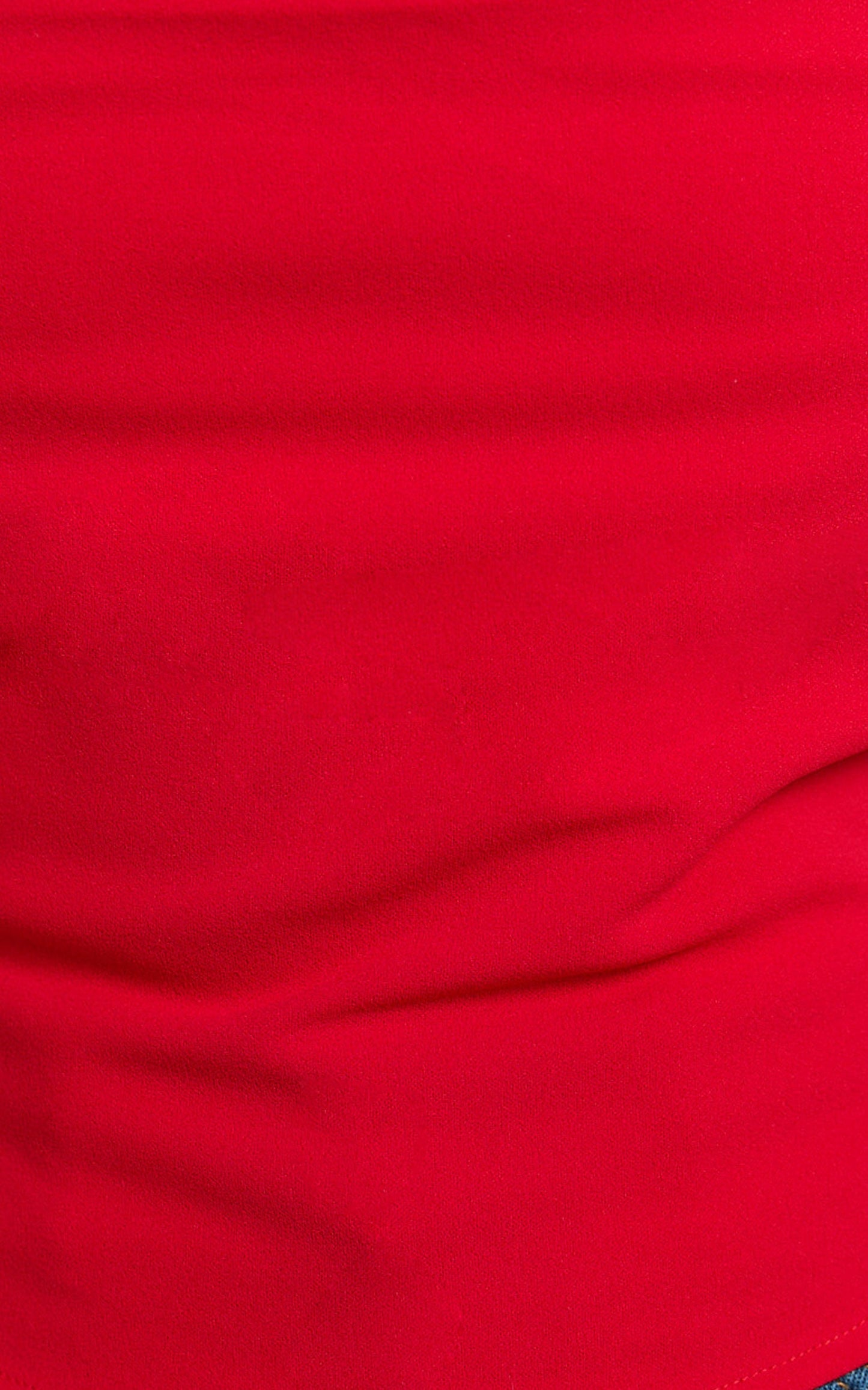 Donna Top - Cowl Neck Corset Top in Red