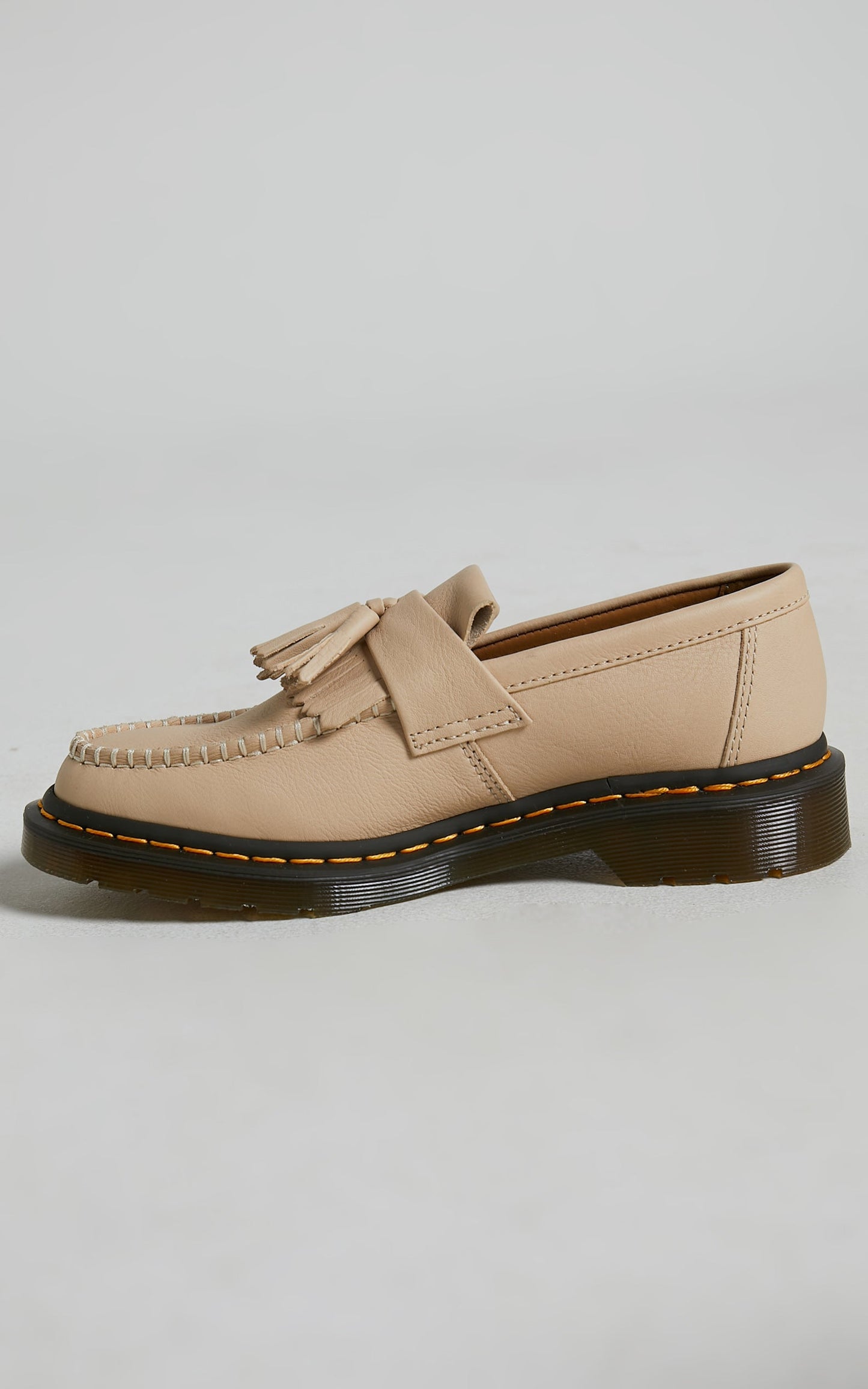Dr. Martens - Adrian Tassel Loafer in Parchment Beige Virginia