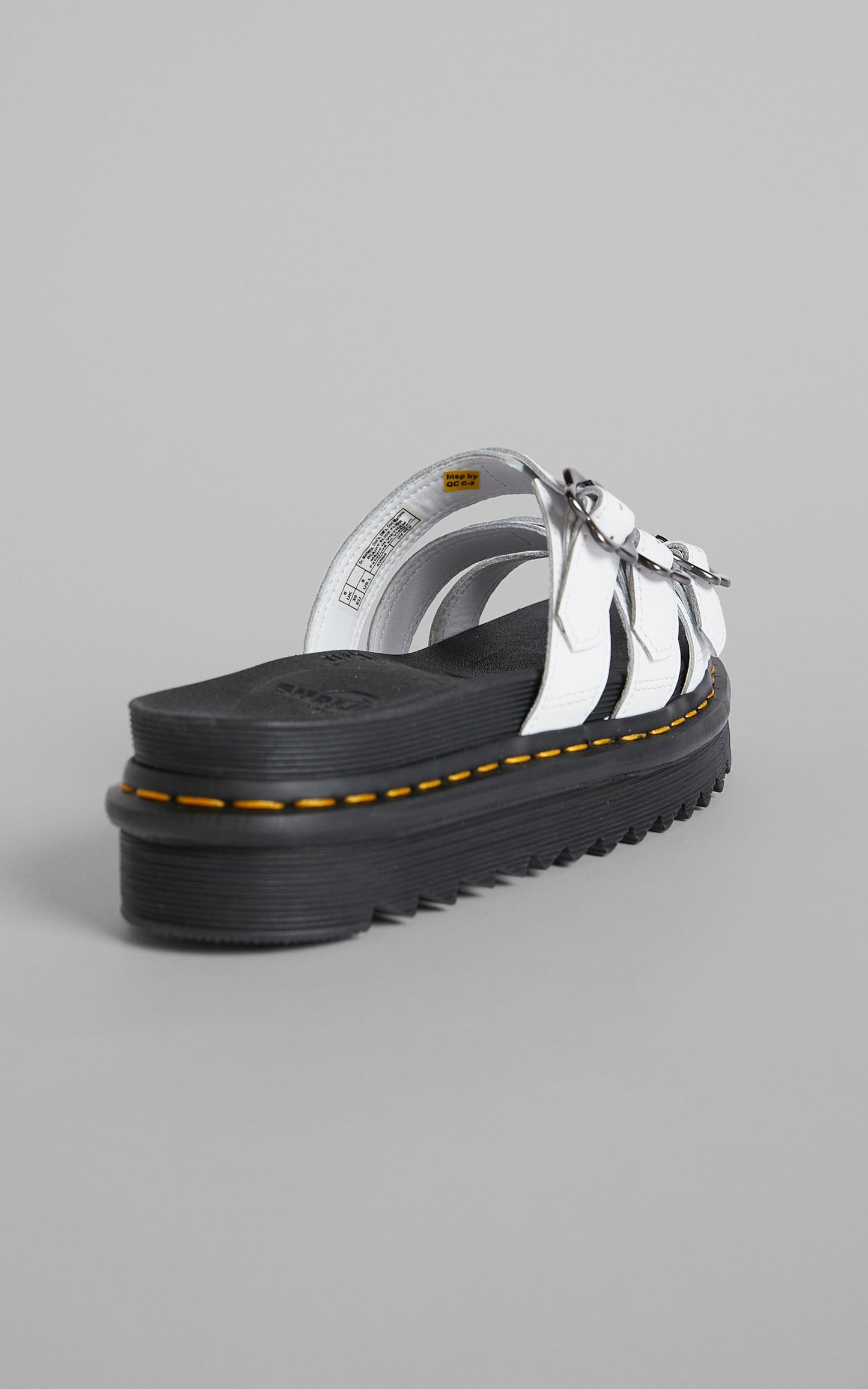 Dr. Martens - Blaire Slide Flower Sandals in White