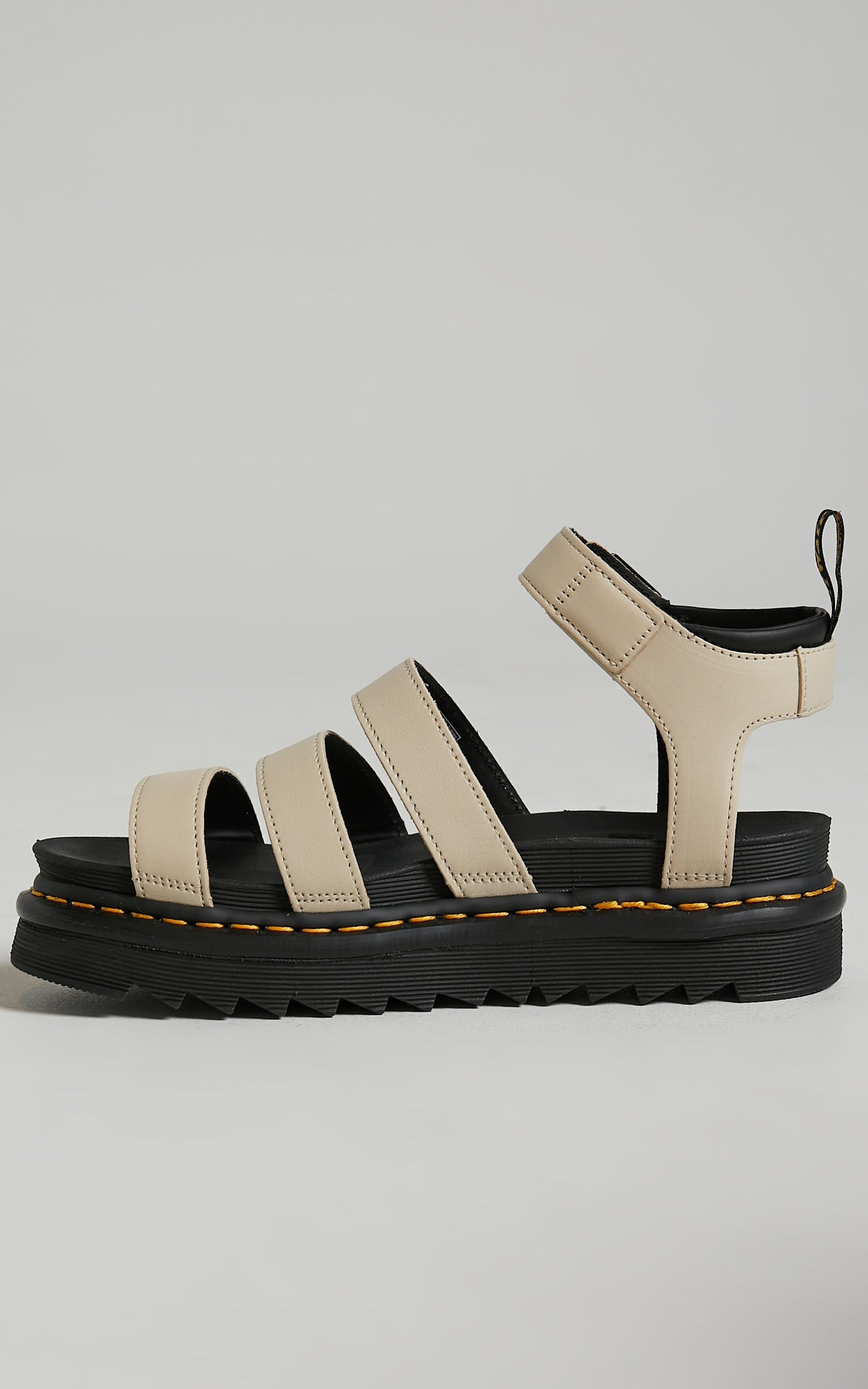 Dr. Martens - Blaire 3 Strap Sandal Parchment Beige Pisa in Parchment Beige Pisa