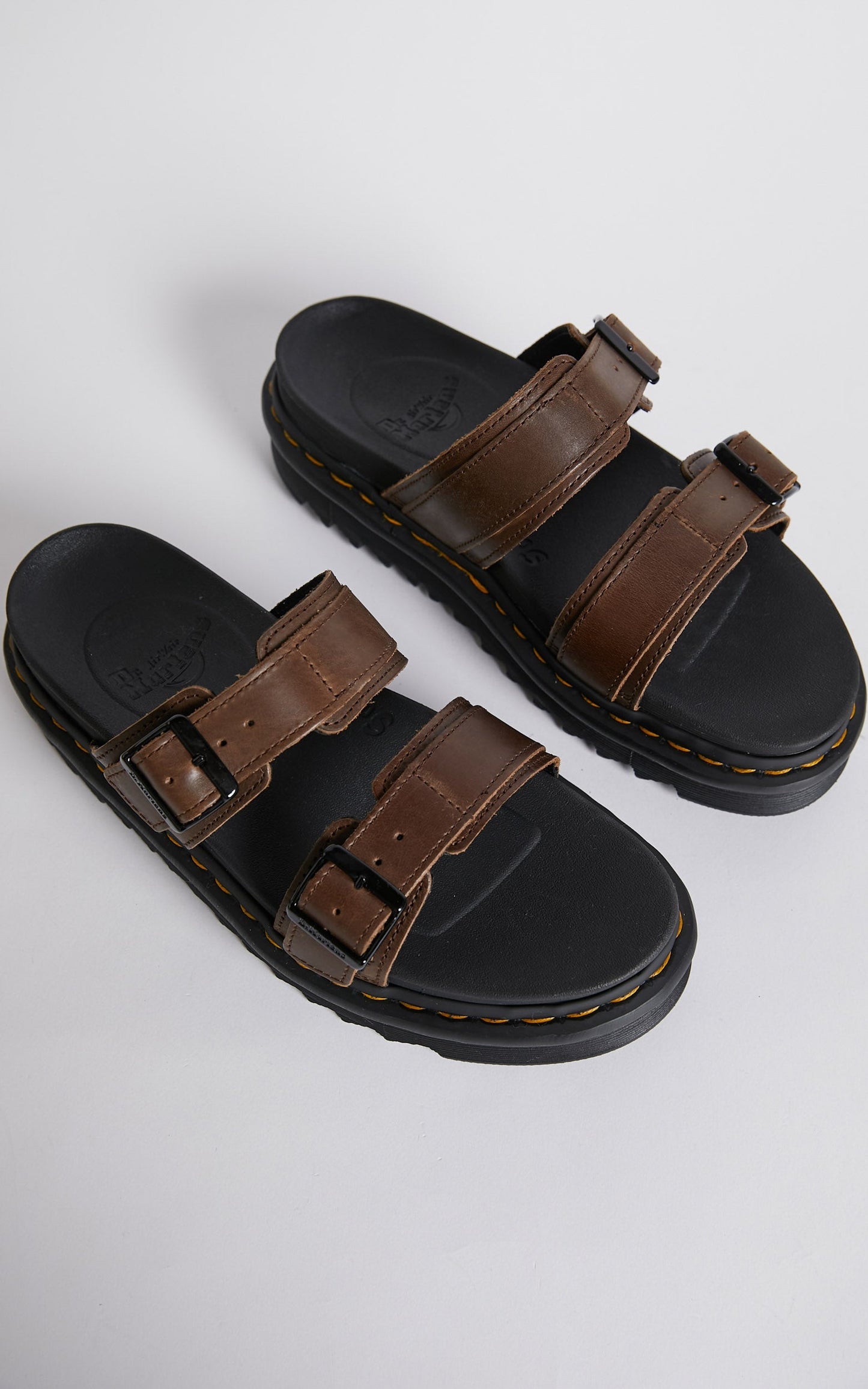 Dr. Martens - Myles Slide Sandal in Dark Brown