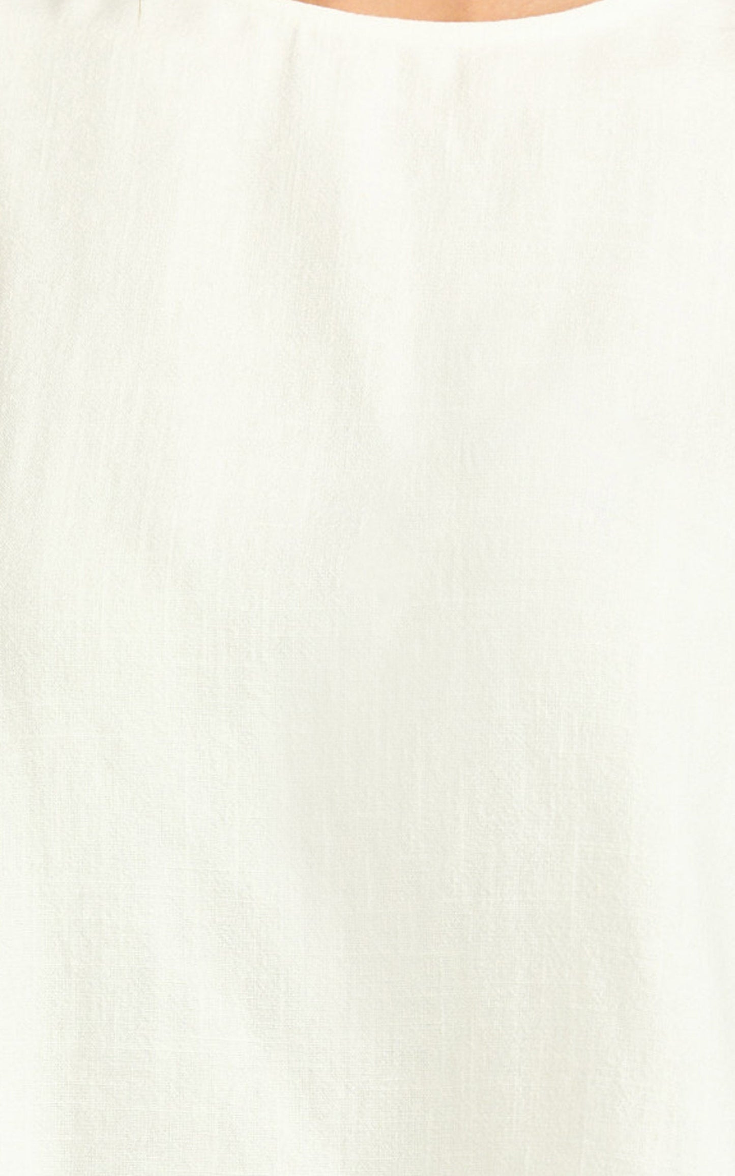 Eddie Top - Linen Blend Shell Top in White