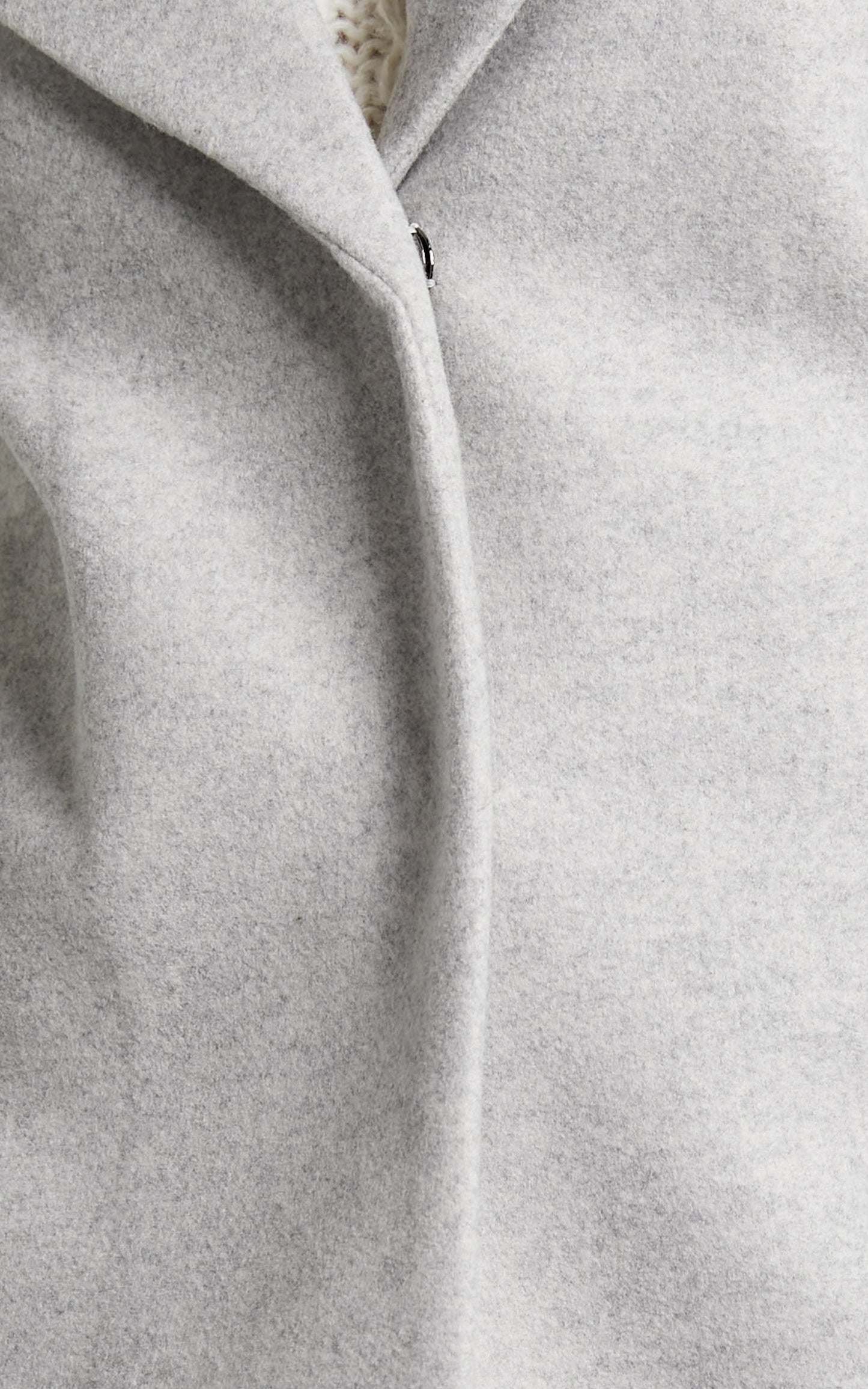 Eminila Coat - Longline Long Sleeve Coat in Grey