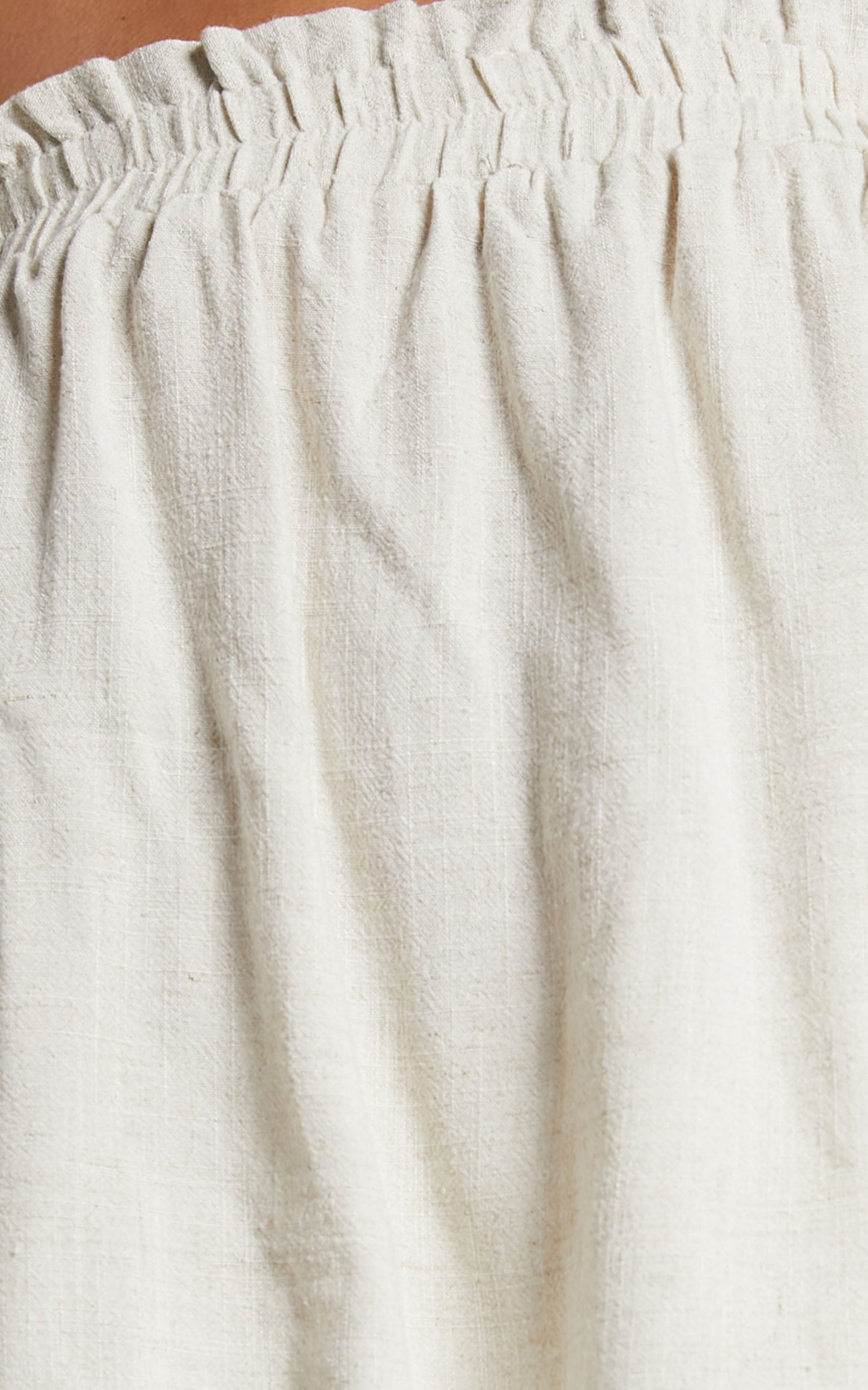 Emmy Two Piece Set - Linen Strapless Top and Relaxed Pants in Oat