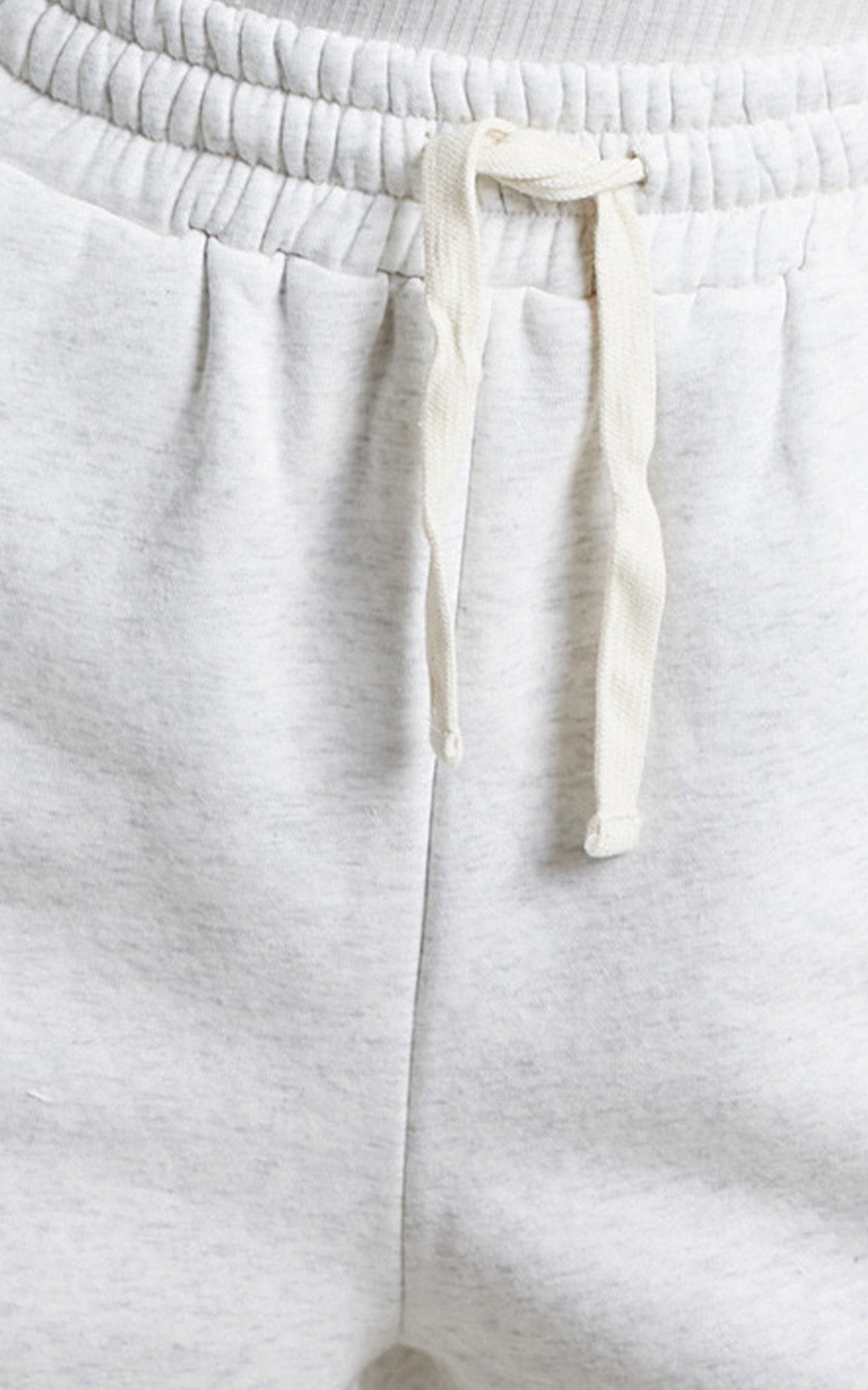 Annie Shorts - Fleece Track Shorts in Grey Marle