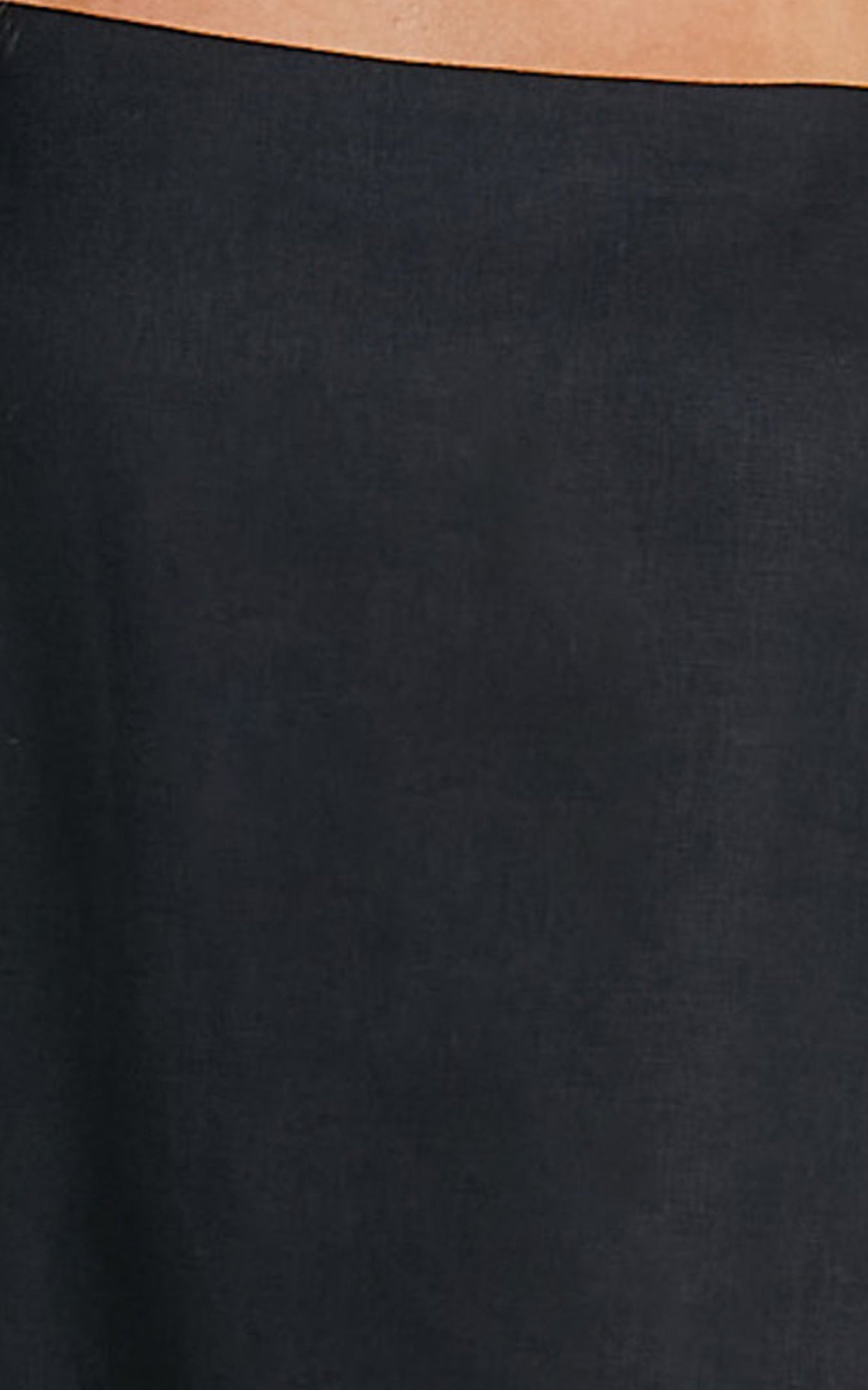 Mavie Mini Linen Dress - Linen Strappy Shift Dress in Black