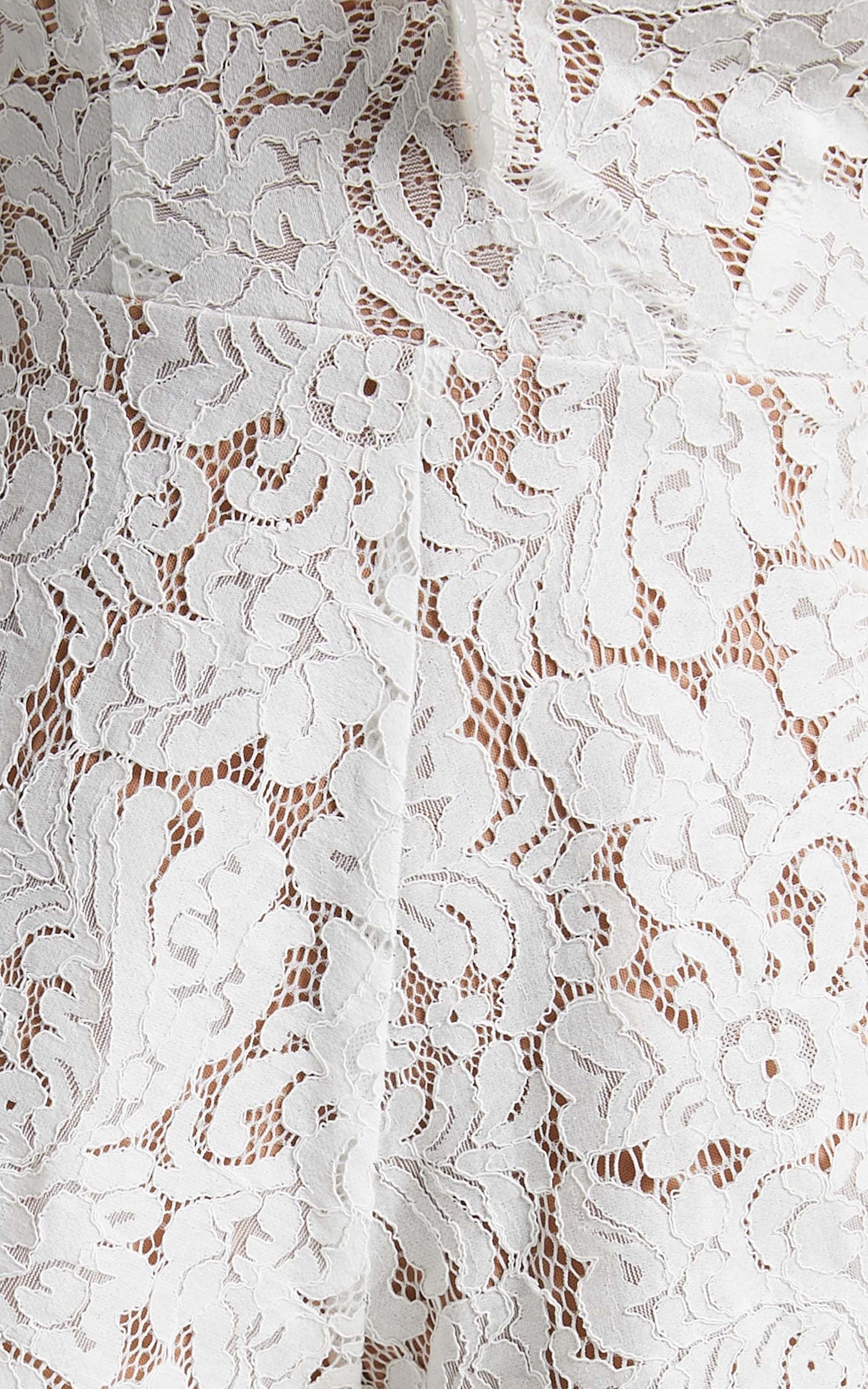 Felt Good Playsuit in White Lace
