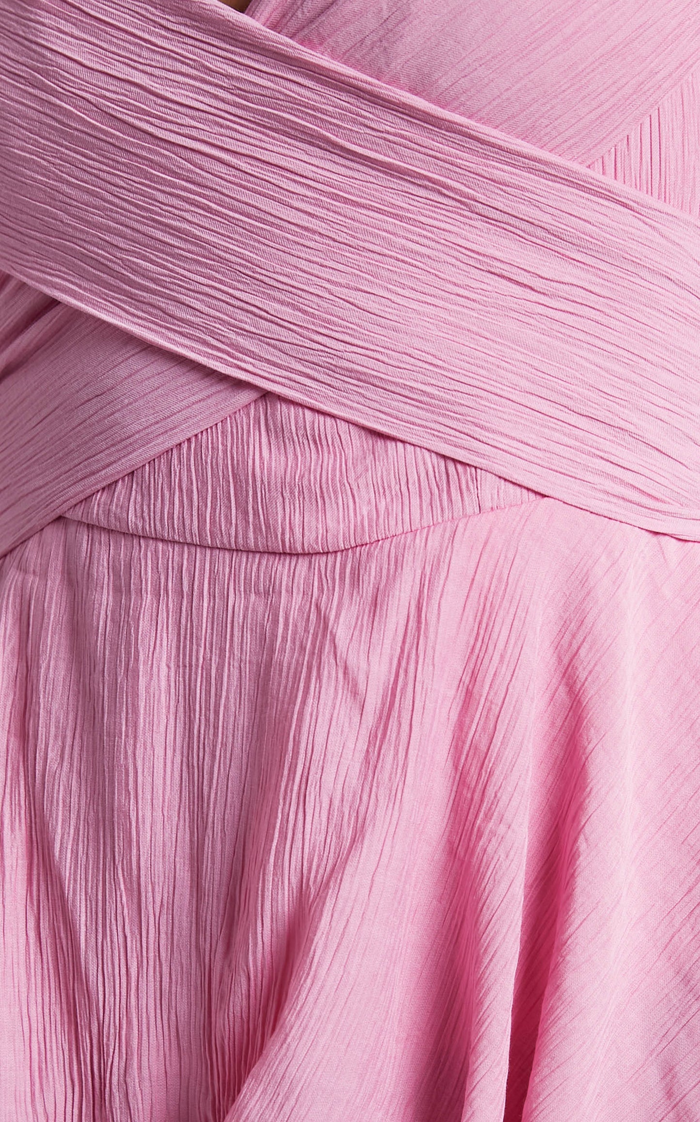 Florice Playsuit - Wrap Front Frill Playsuit in Pink