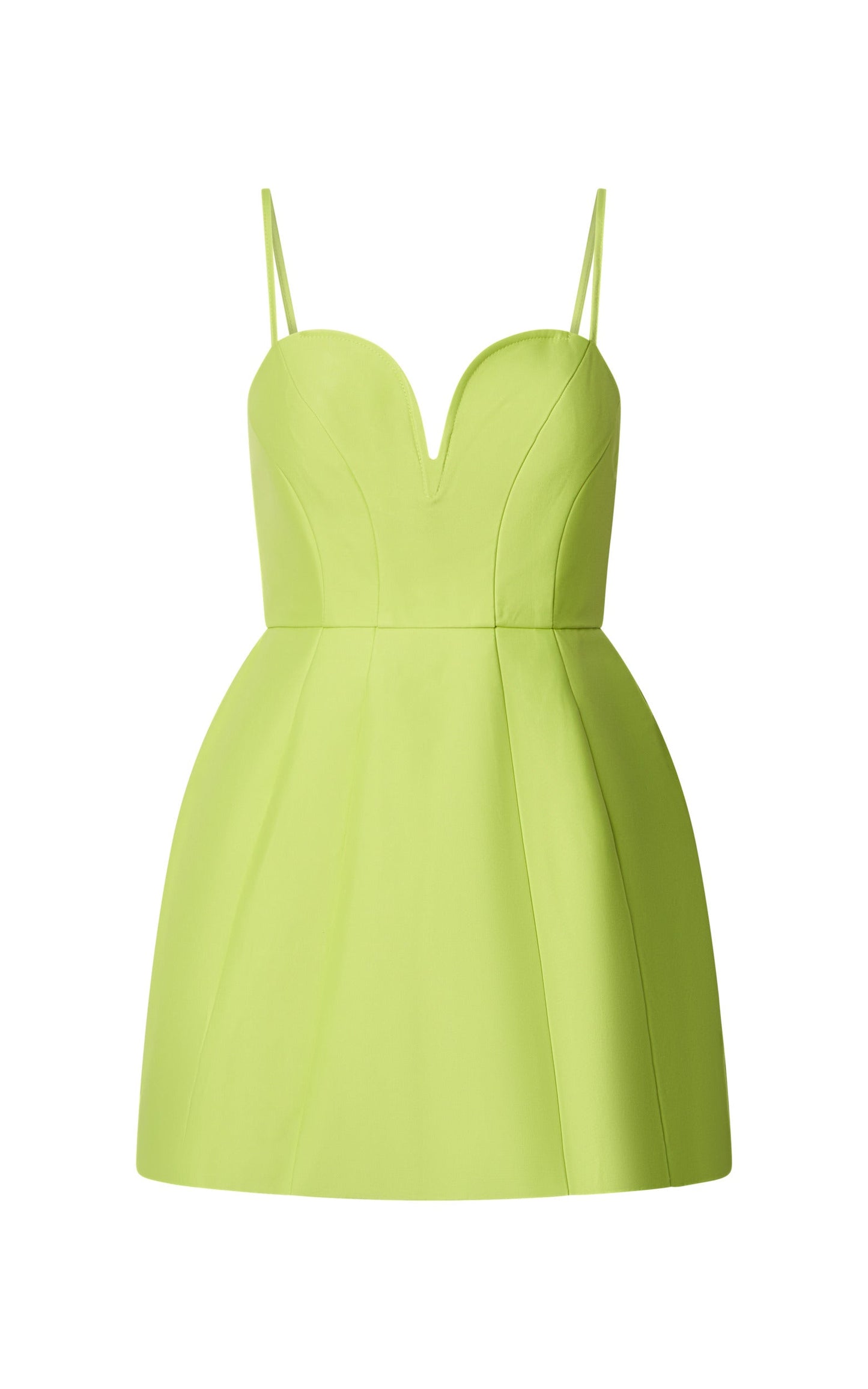 Amalie The Label - Kora Plunge A Line Mini Dress in Citrus