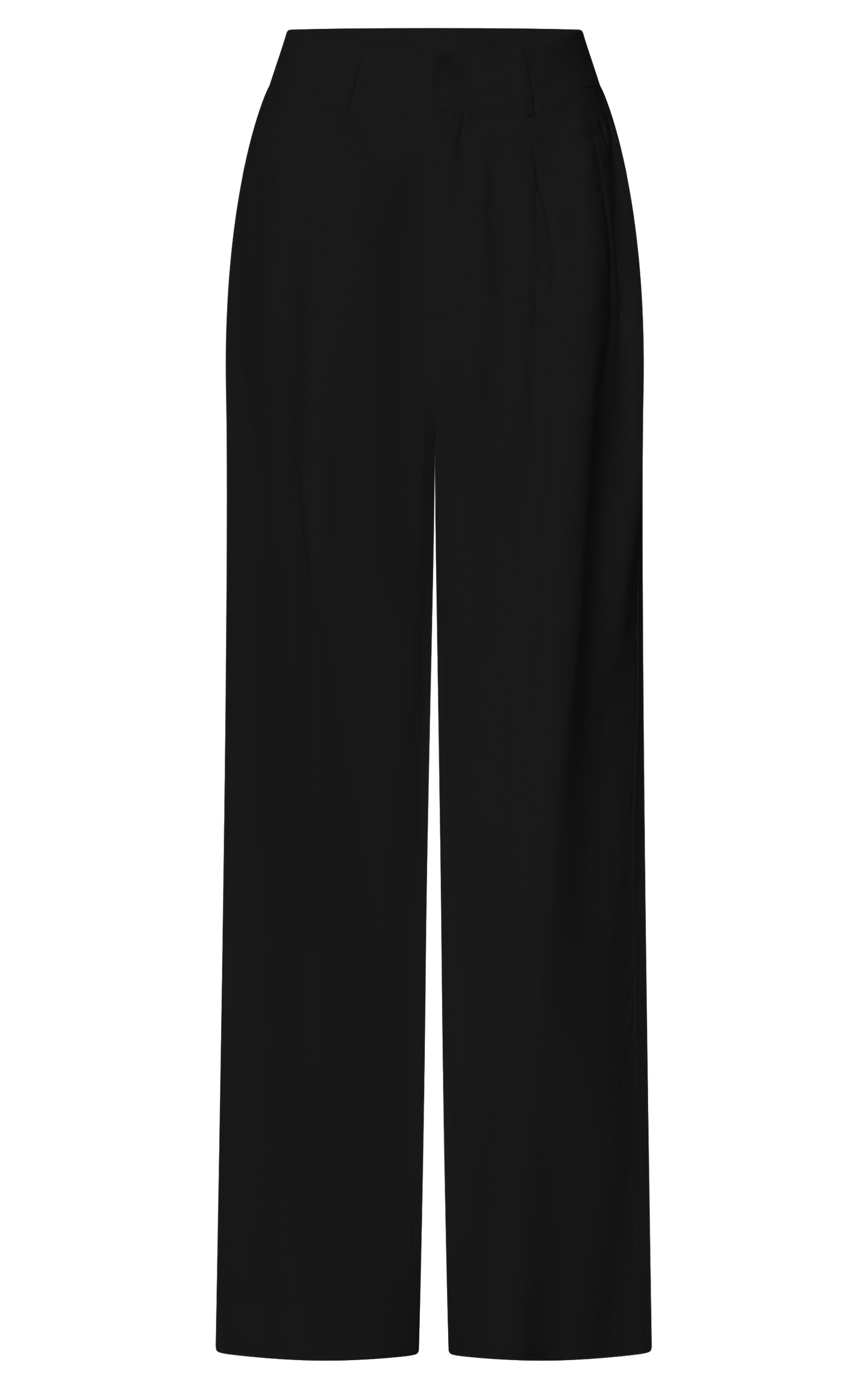 Augustus Pants - High Waisted Wide Leg Tailored Pants in Black