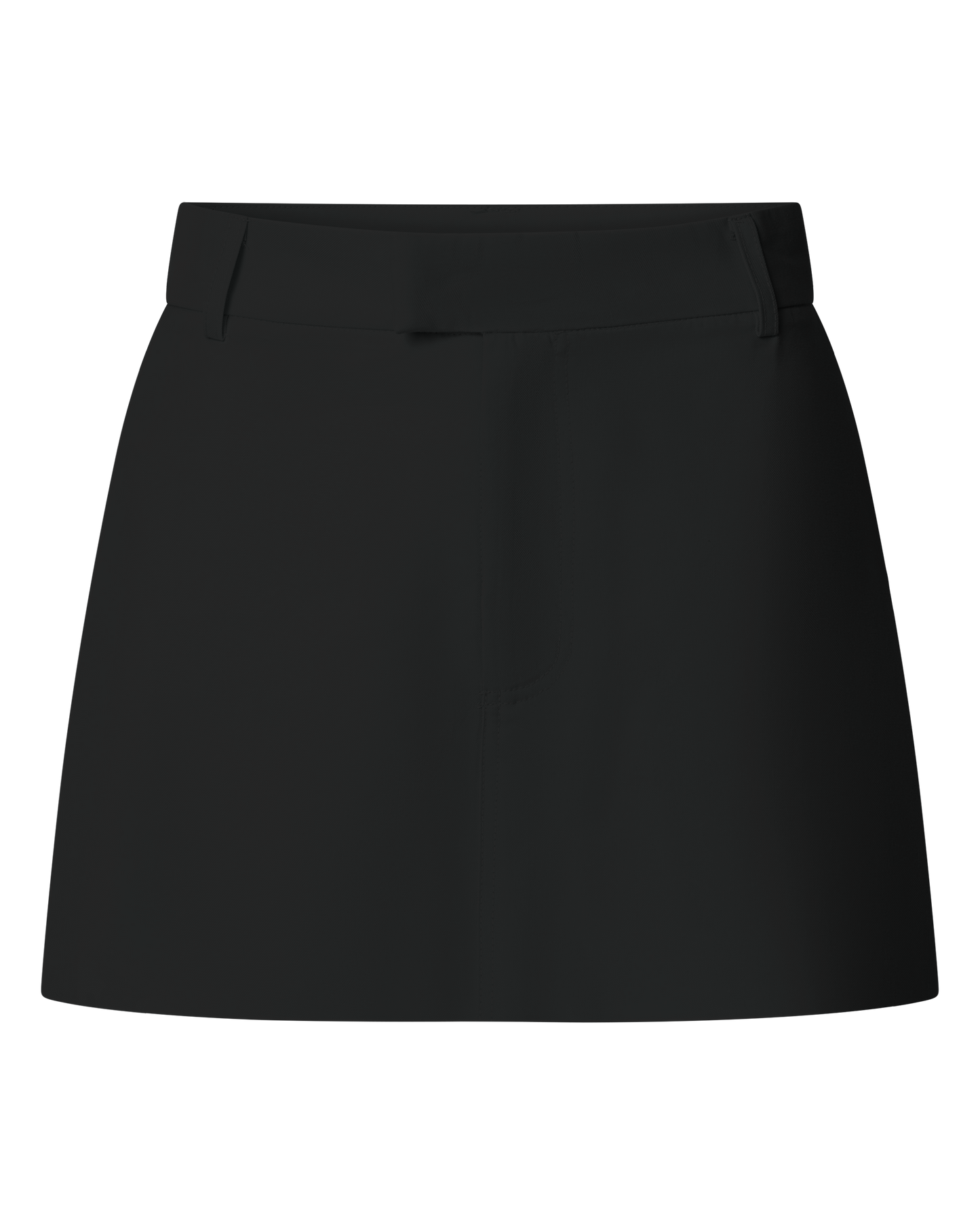 Desi Mini Skirt - Tailored Mid Waisted Skirt in Black