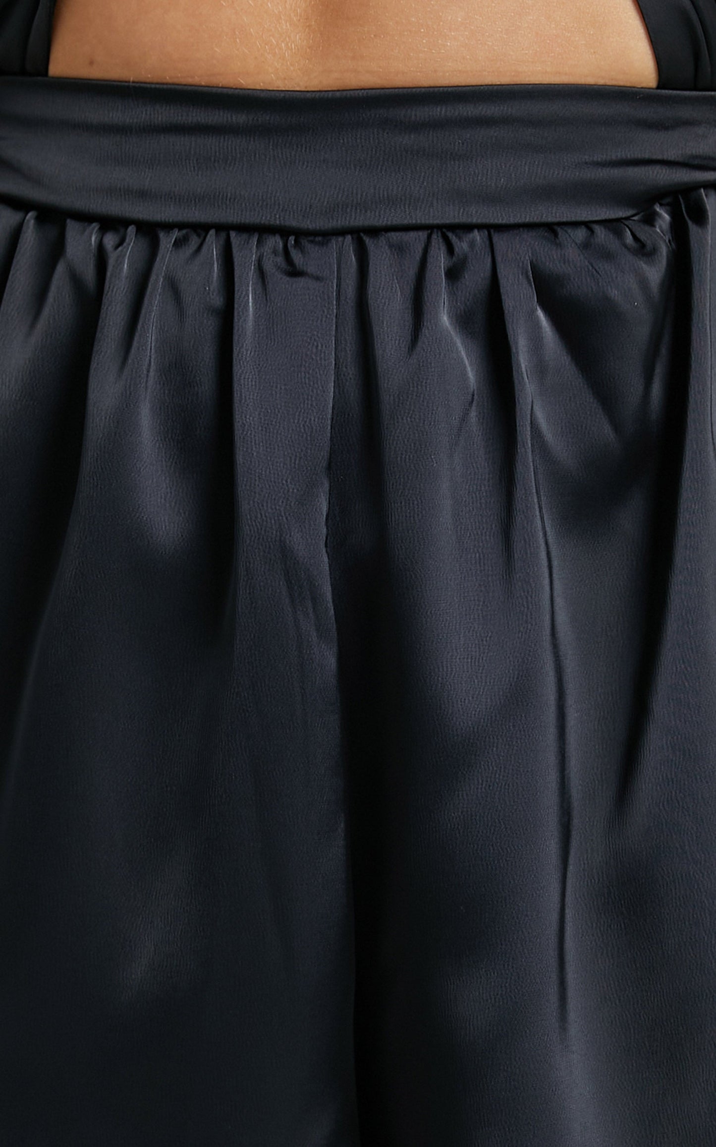 Good Life Jumpsuit in Black Satin
