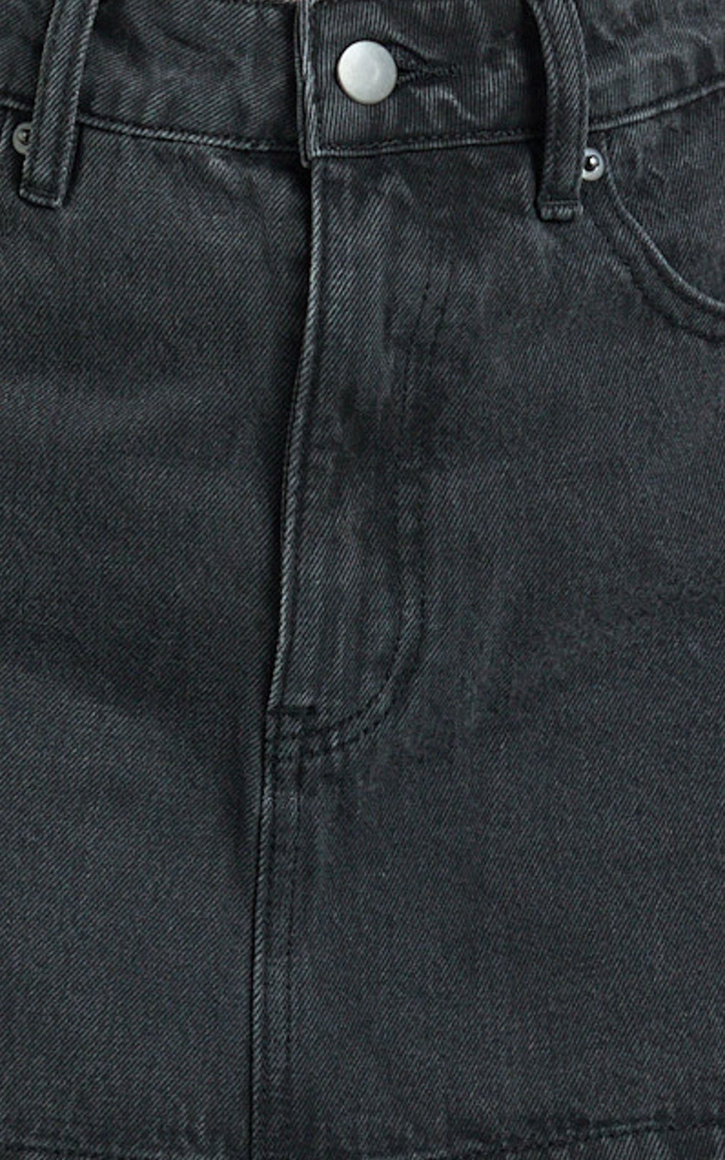 Harriet Skort - Mid Waisted Recycled Denim Skort in Black