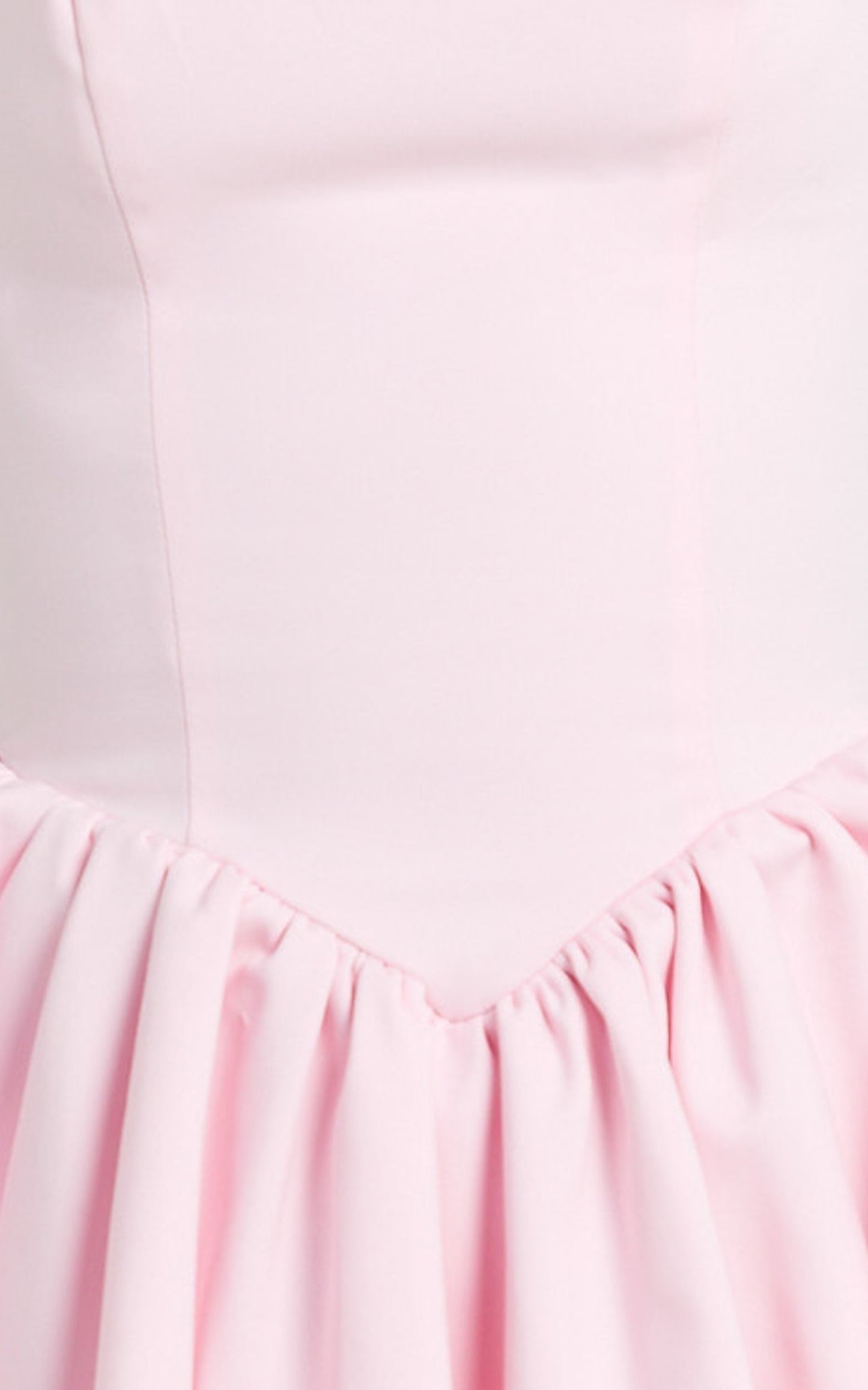 Helda Mini Dress - Halter Tie Neck Corset Panel Dress in Pink
