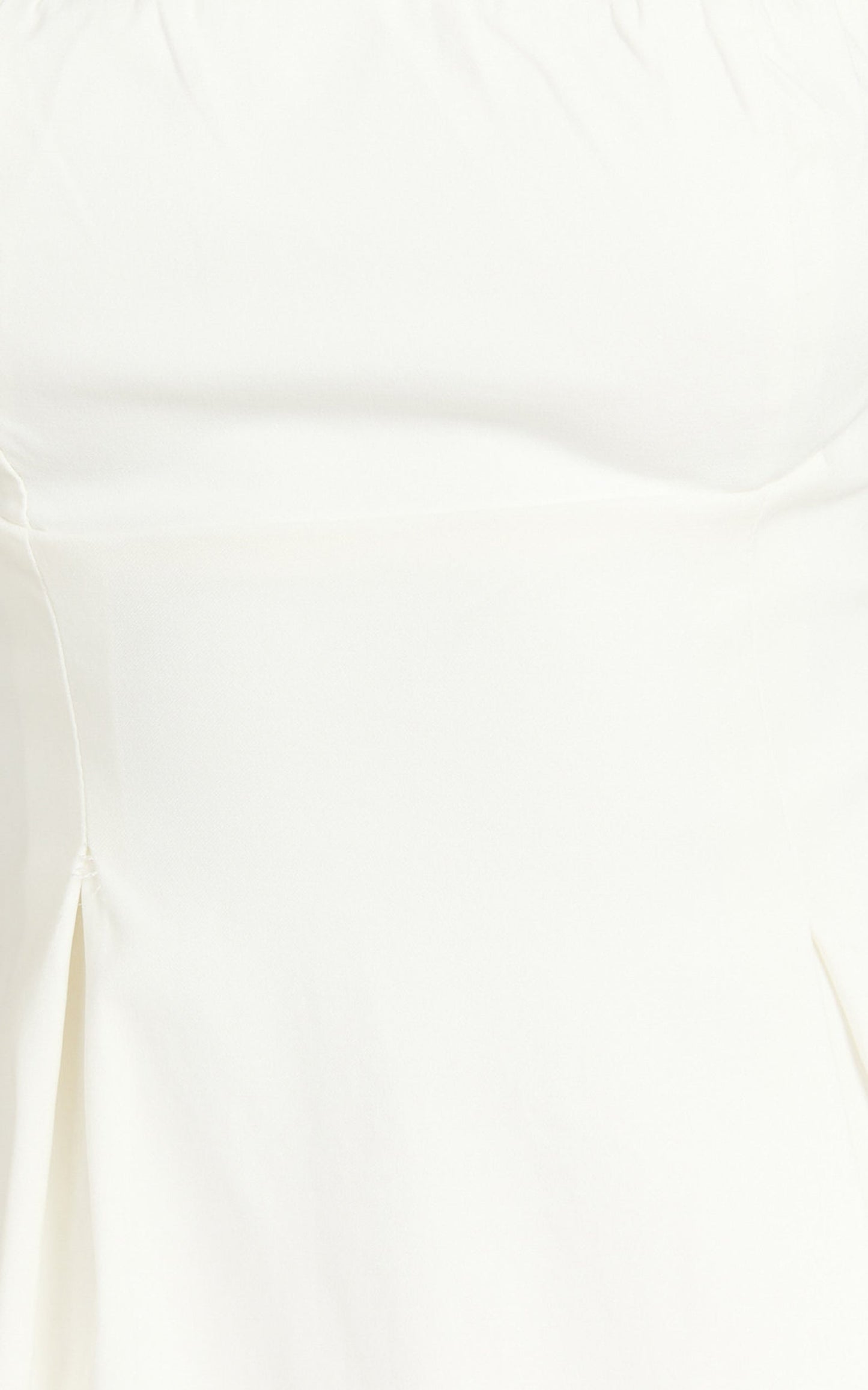 Ida Mini Dress - Wide Strap Straight Neck Bow Back Dress in White