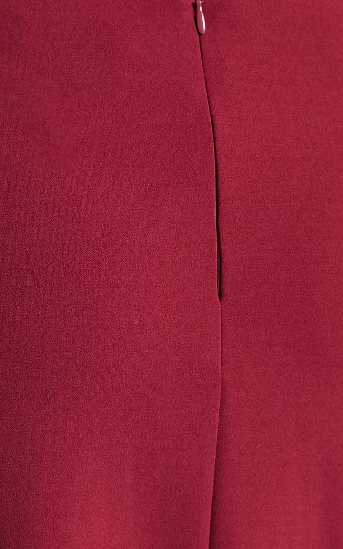 Iryna Cross Back Cut Out High Slit Midi Dress in Merlot