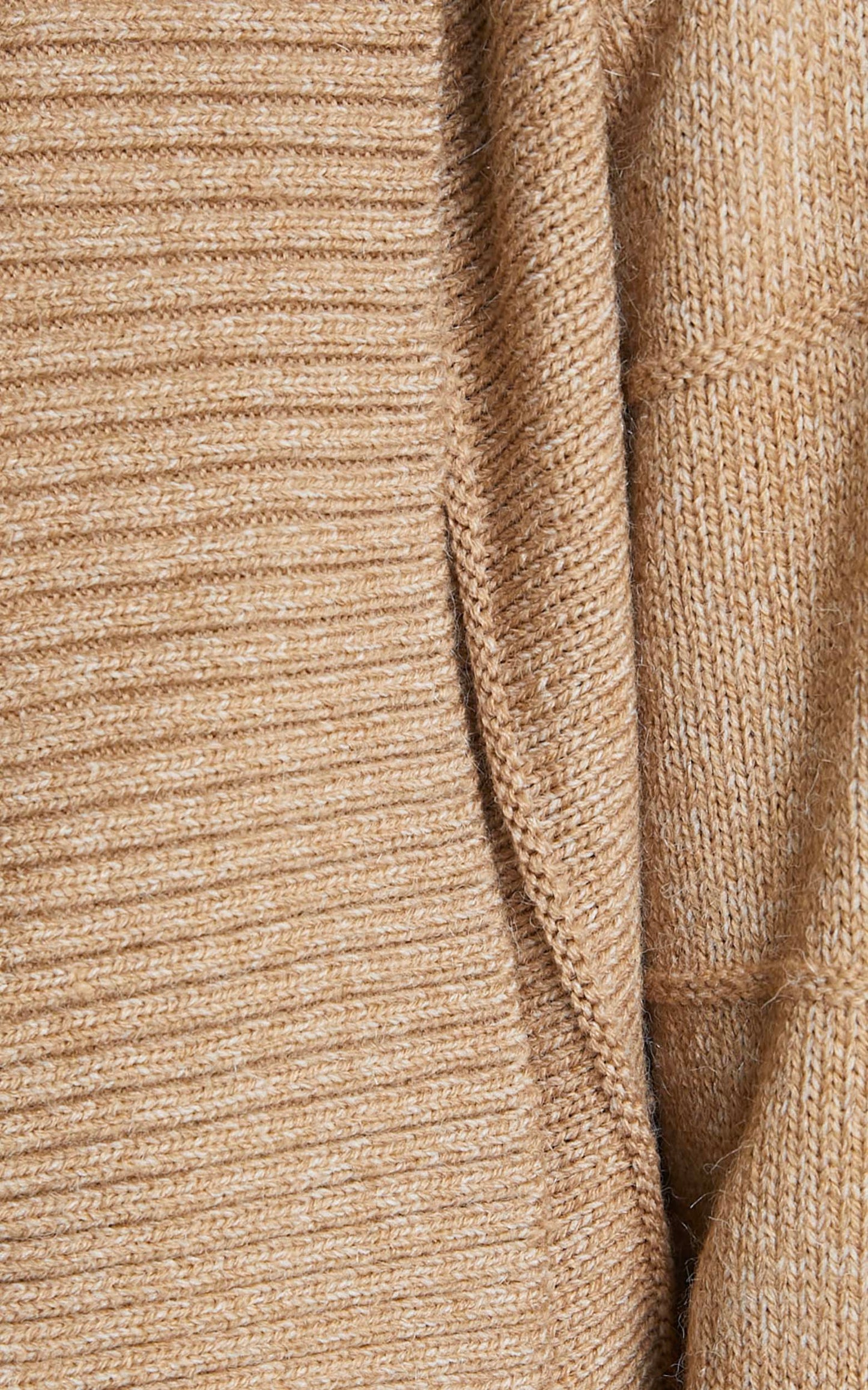 Isleen Oversized Collar Cardigan in Camel