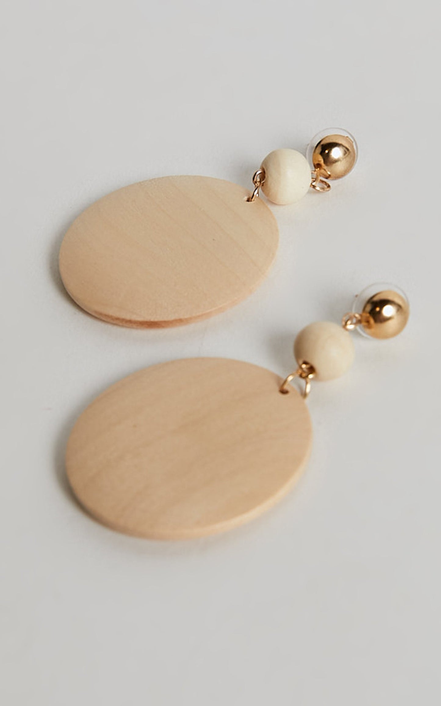 Jamie Earrings - Oversized Drop Earrings in Natural