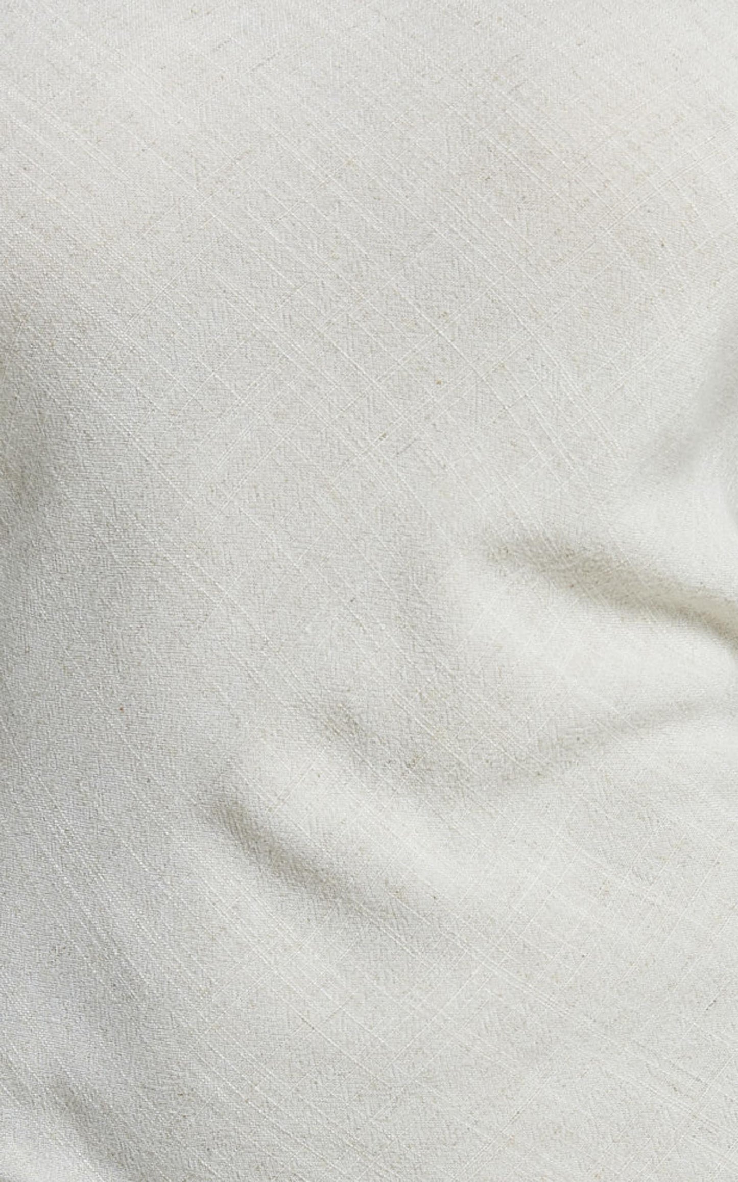 Jessenia Midi Dress - Linen High Neck Dress in Natural