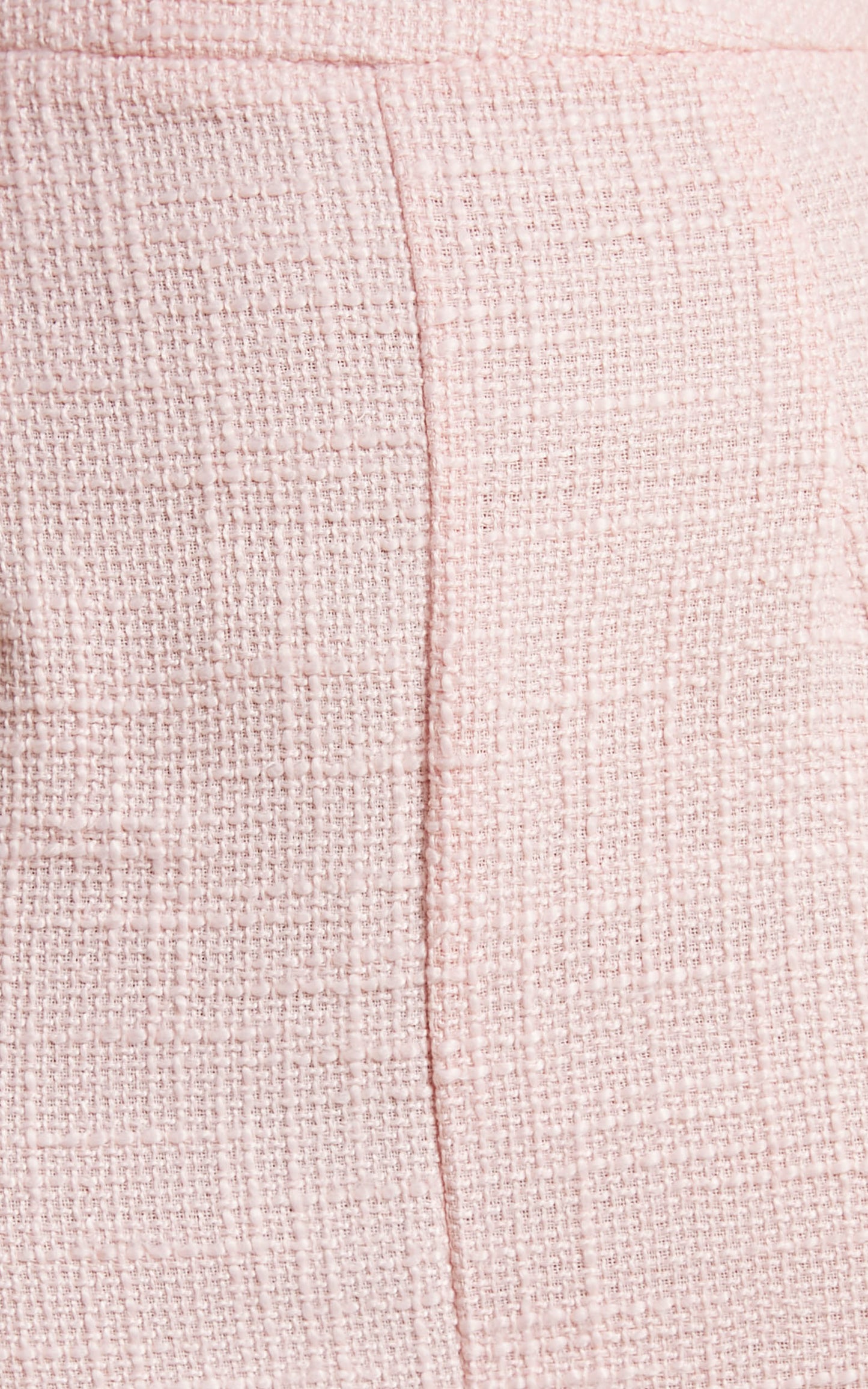Jhessa Boucle Tweed Crop Top and Split Front Midi Skirt Two Piece Set in Pale Pink