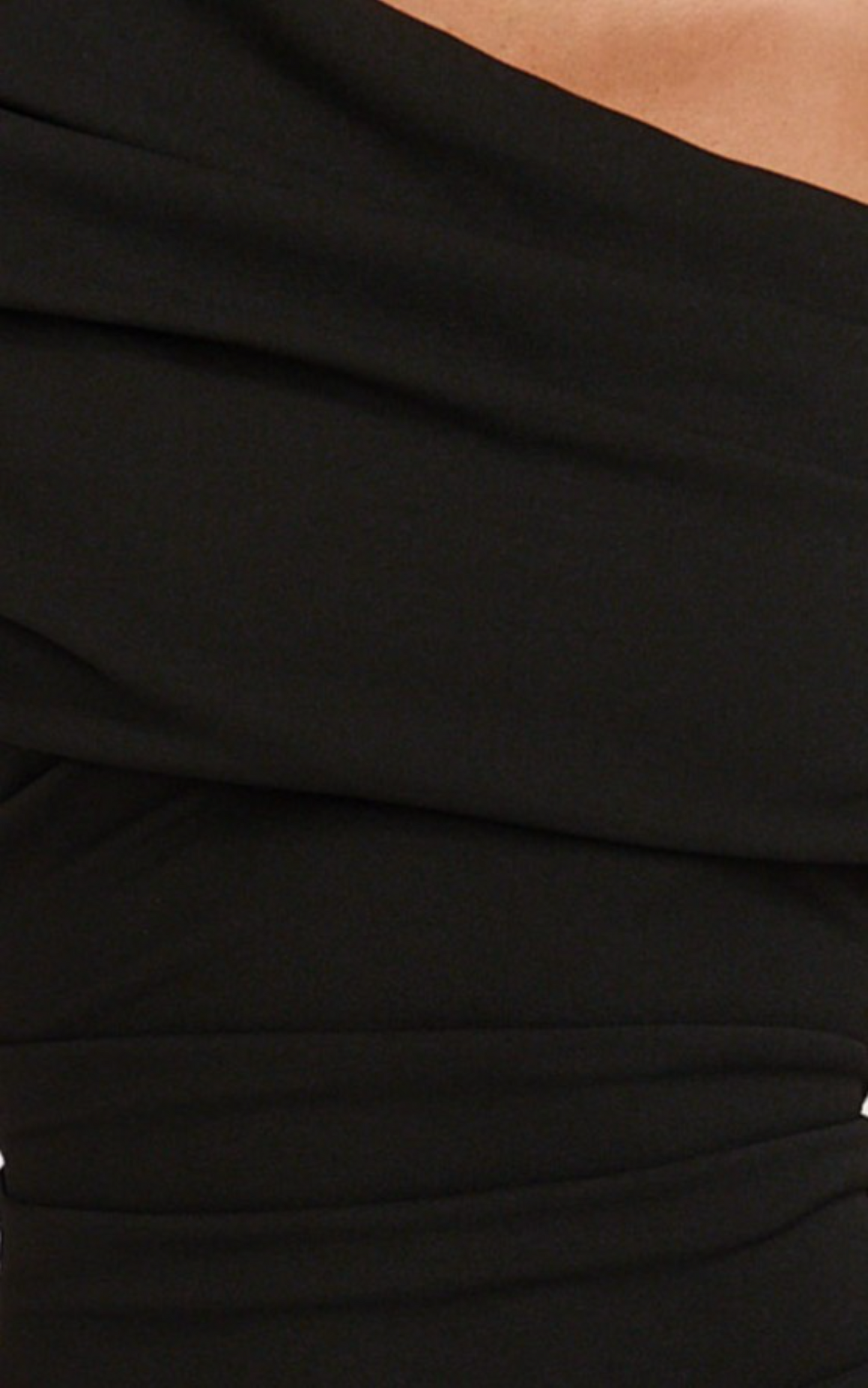 Kairose Mini Dress - Asymmetrical Sleeve Dress in Black