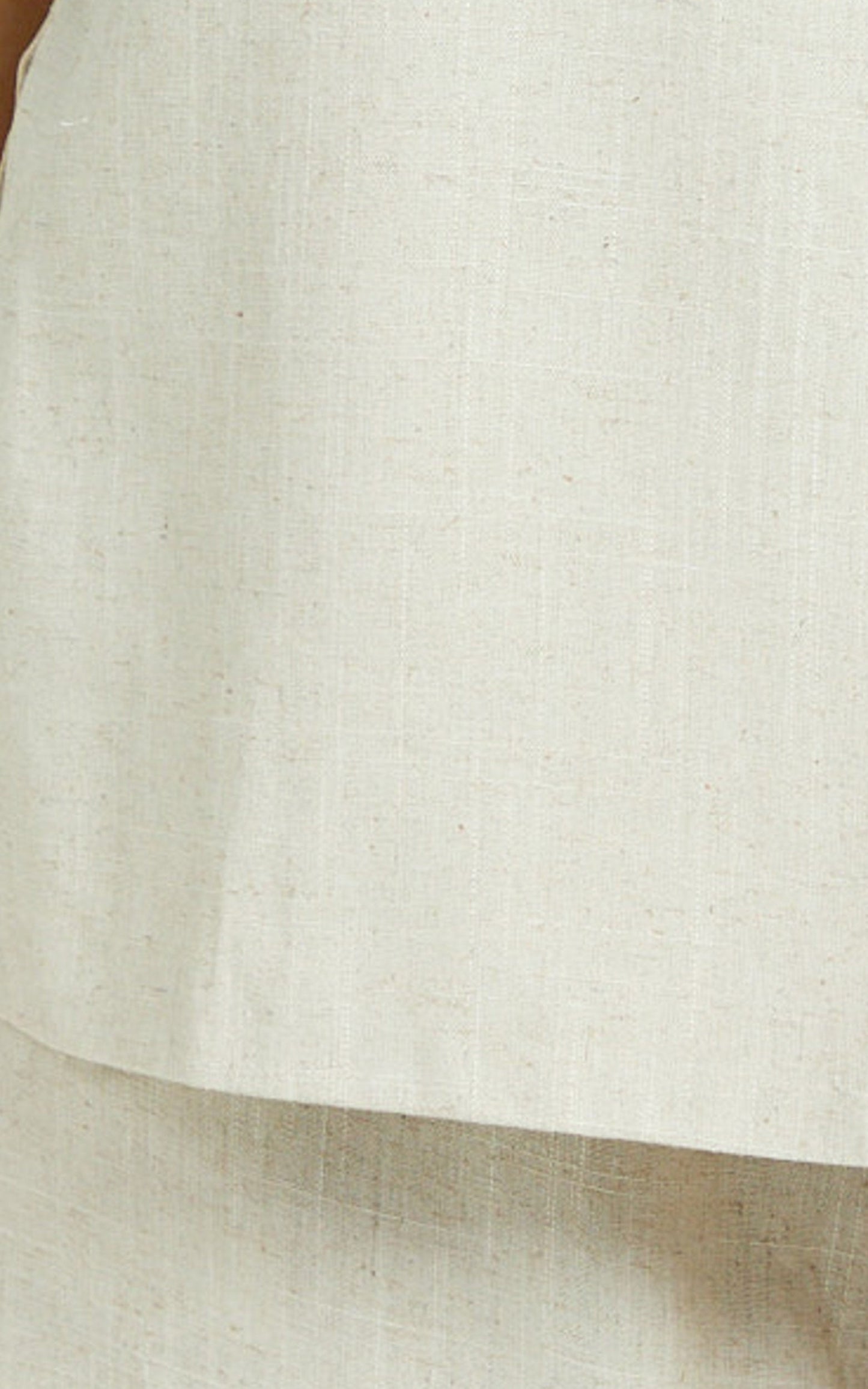Kiesha Two Piece Set - Strapless Longline Top and Pants Set in Oatmeal