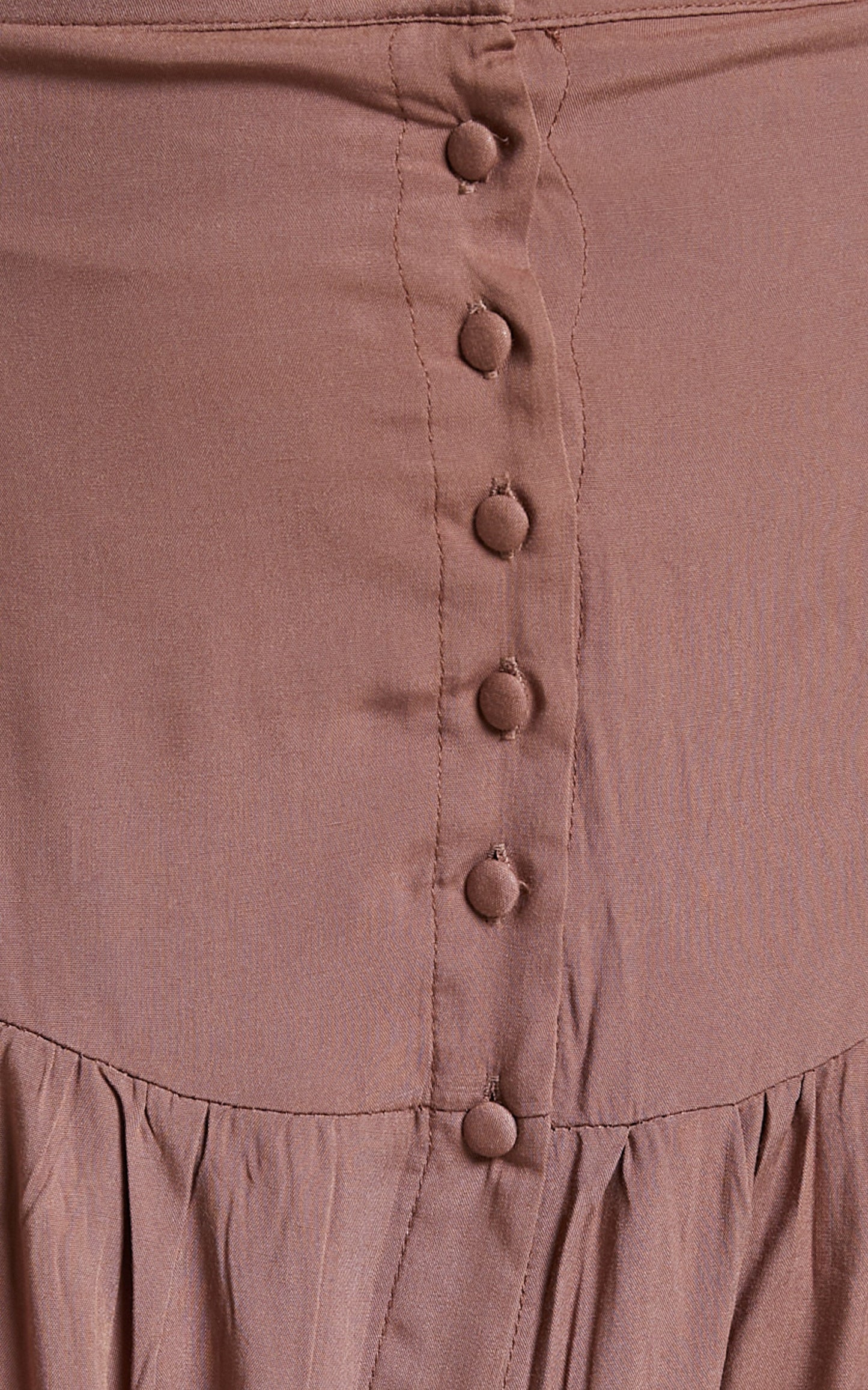 Knoxlee Drop Waist Maxi Skirt in Brown