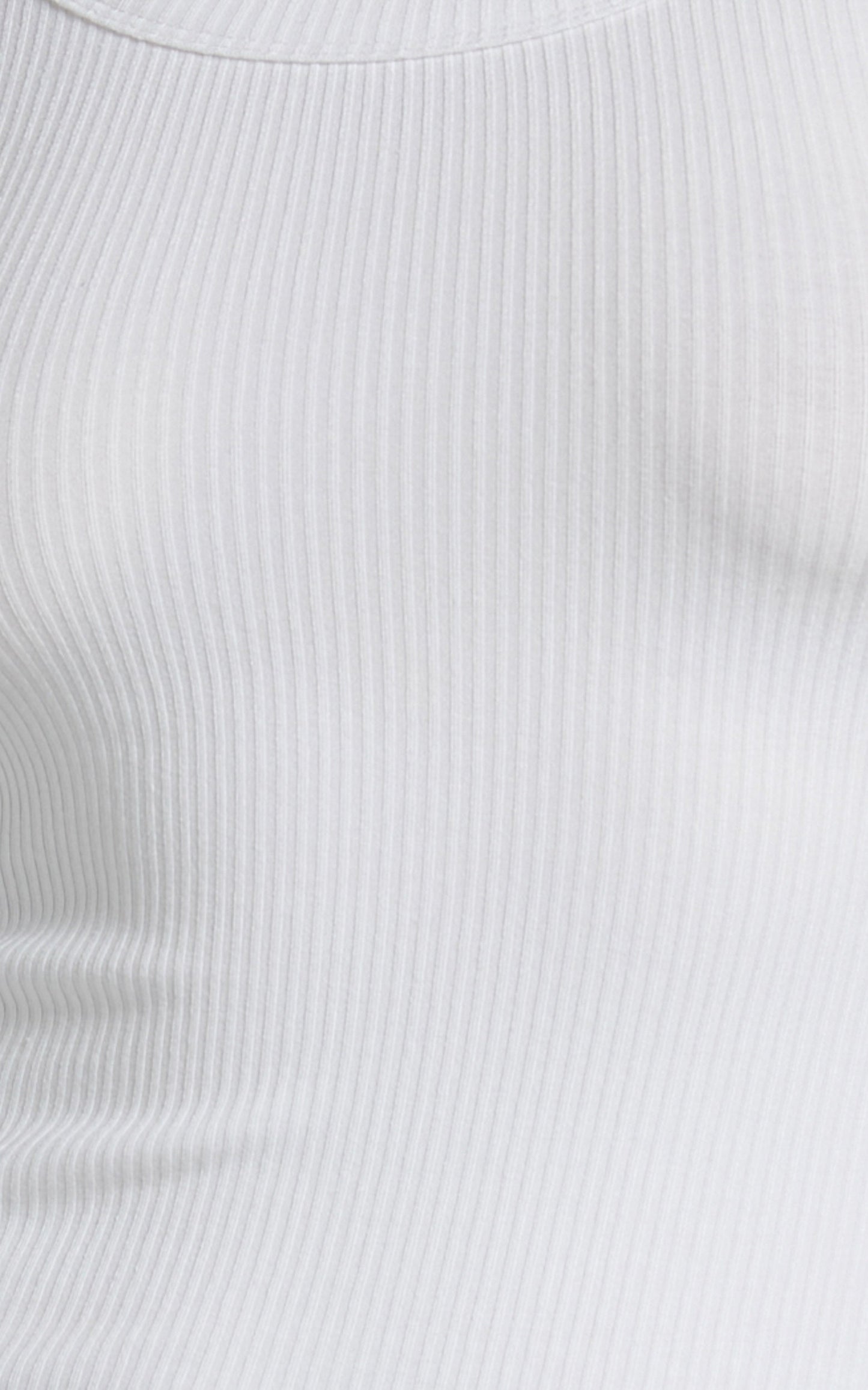 Krysta Top - Long Sleeve Scoop Neck Top in White
