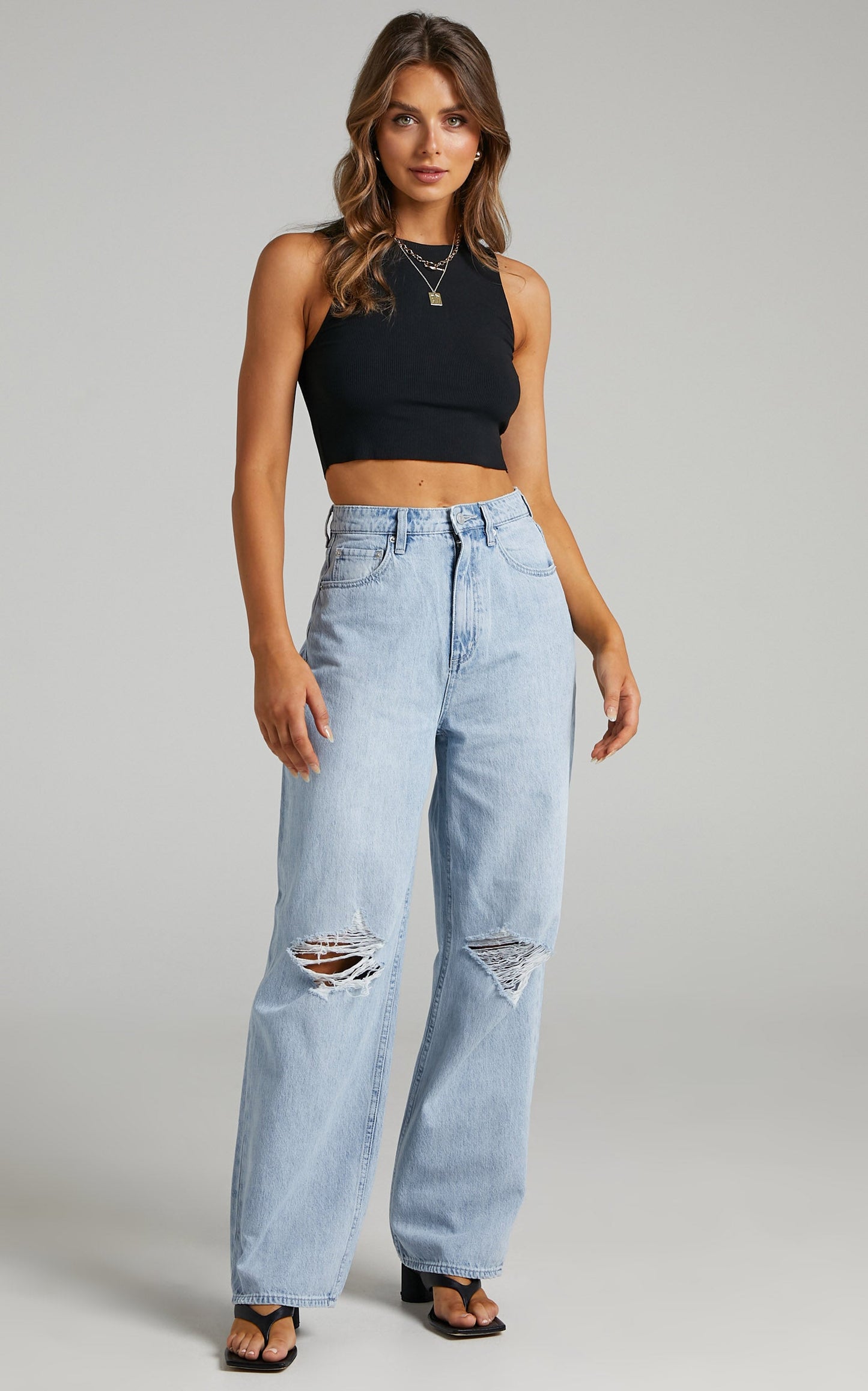 Lee - High Baggy Eco Air Jean in Sun Skies Blue