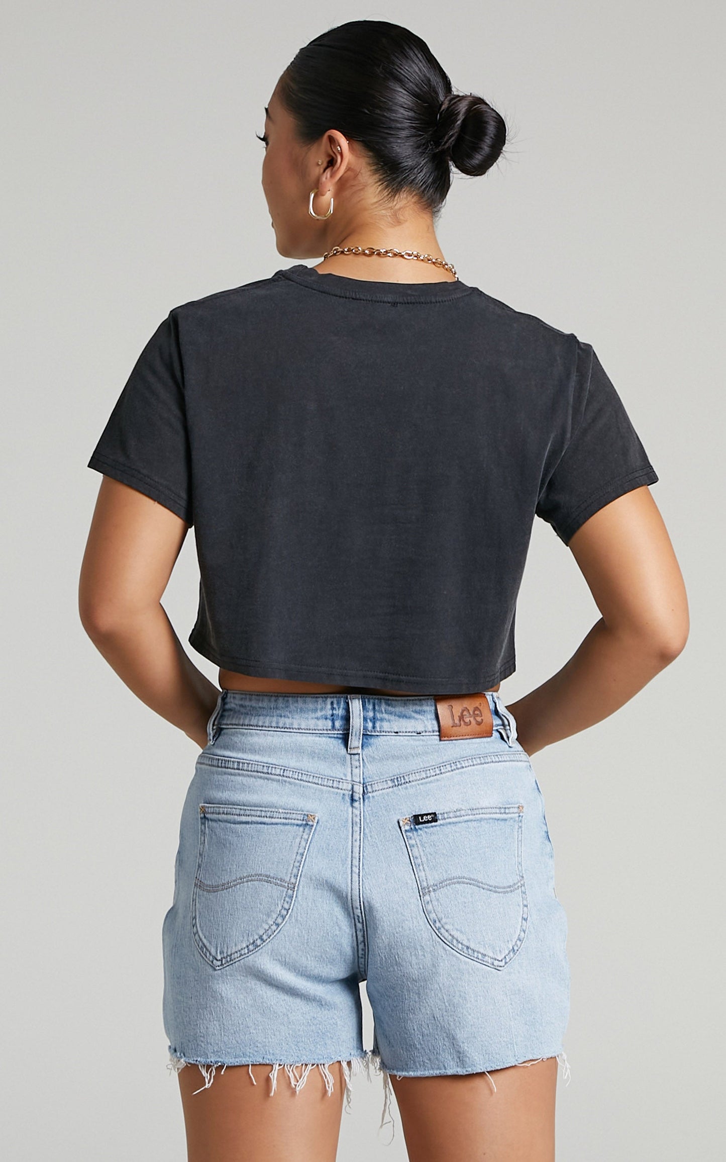 Lee - High Relaxed Denim Short in discovery Blue