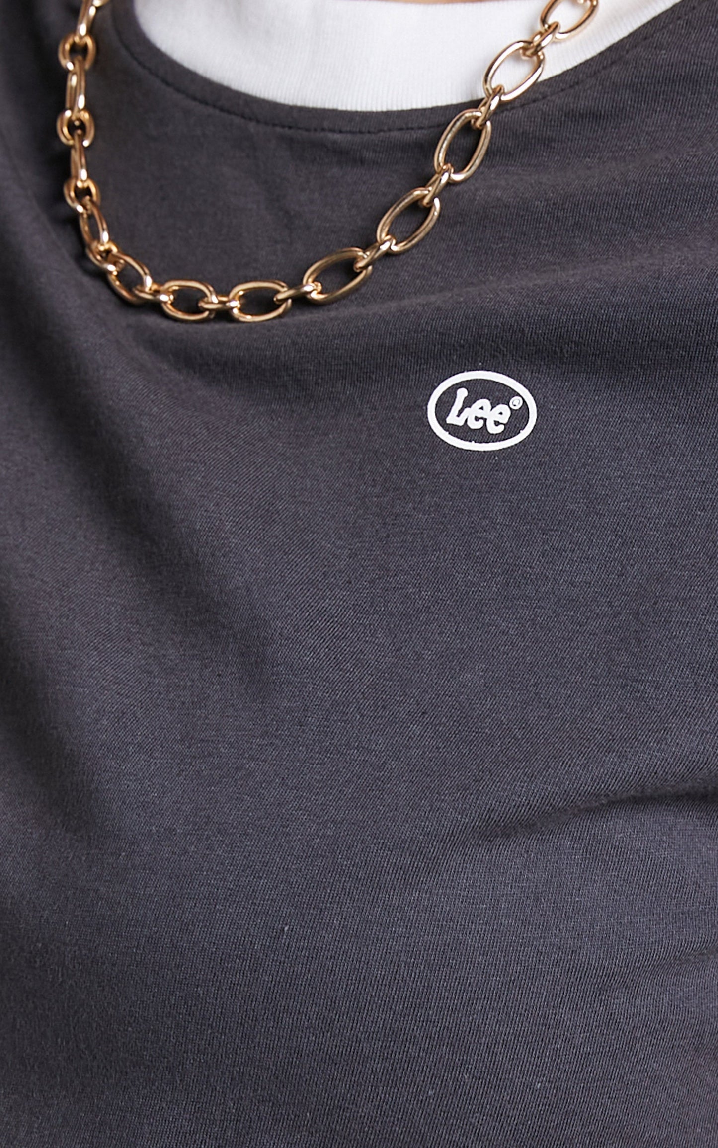 Lee - Sports Super Cropped Tee in Worn Black